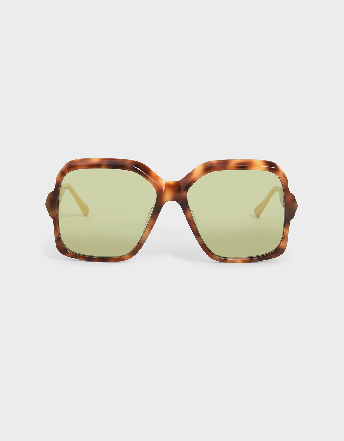 

Tortoiseshell Oversized Square Sunglasses