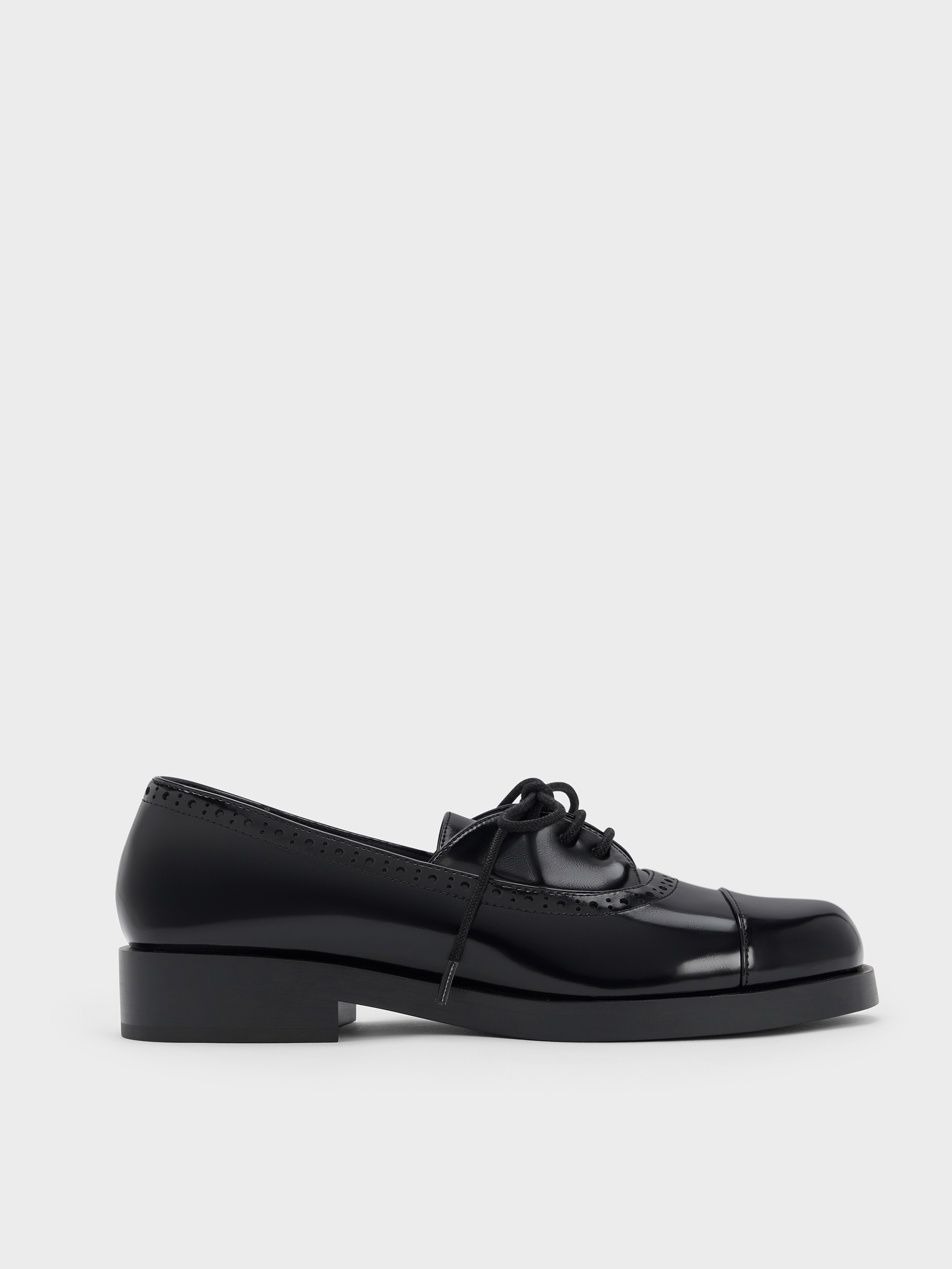 Charles & Keith - Brogue Derbys In Black