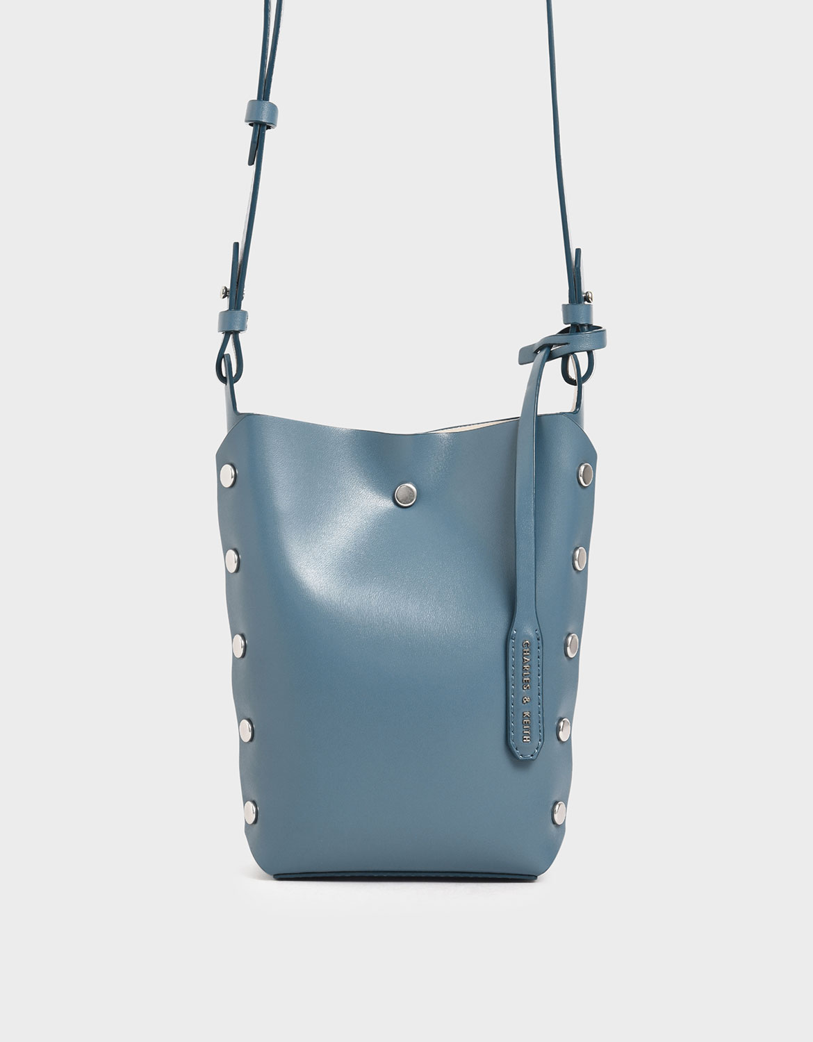 

Mini Reversible Studded Crossbody Bag, Blue