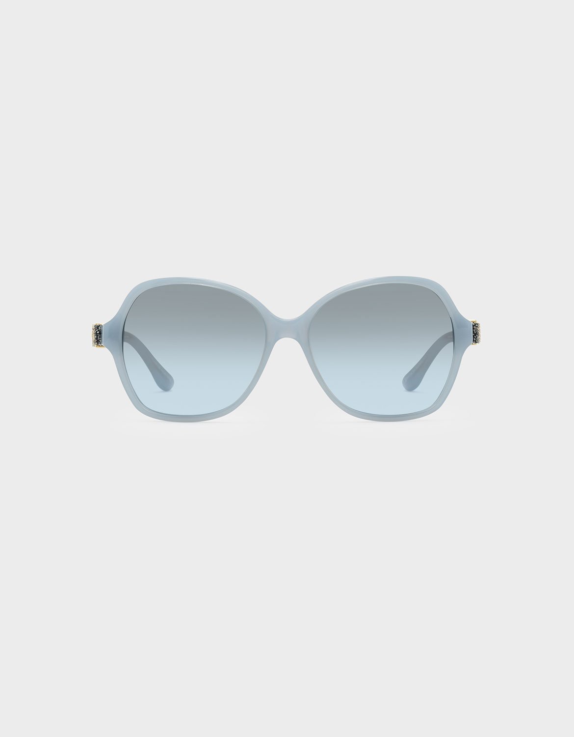 

Embellished Butterfly Sunglasses, Blue