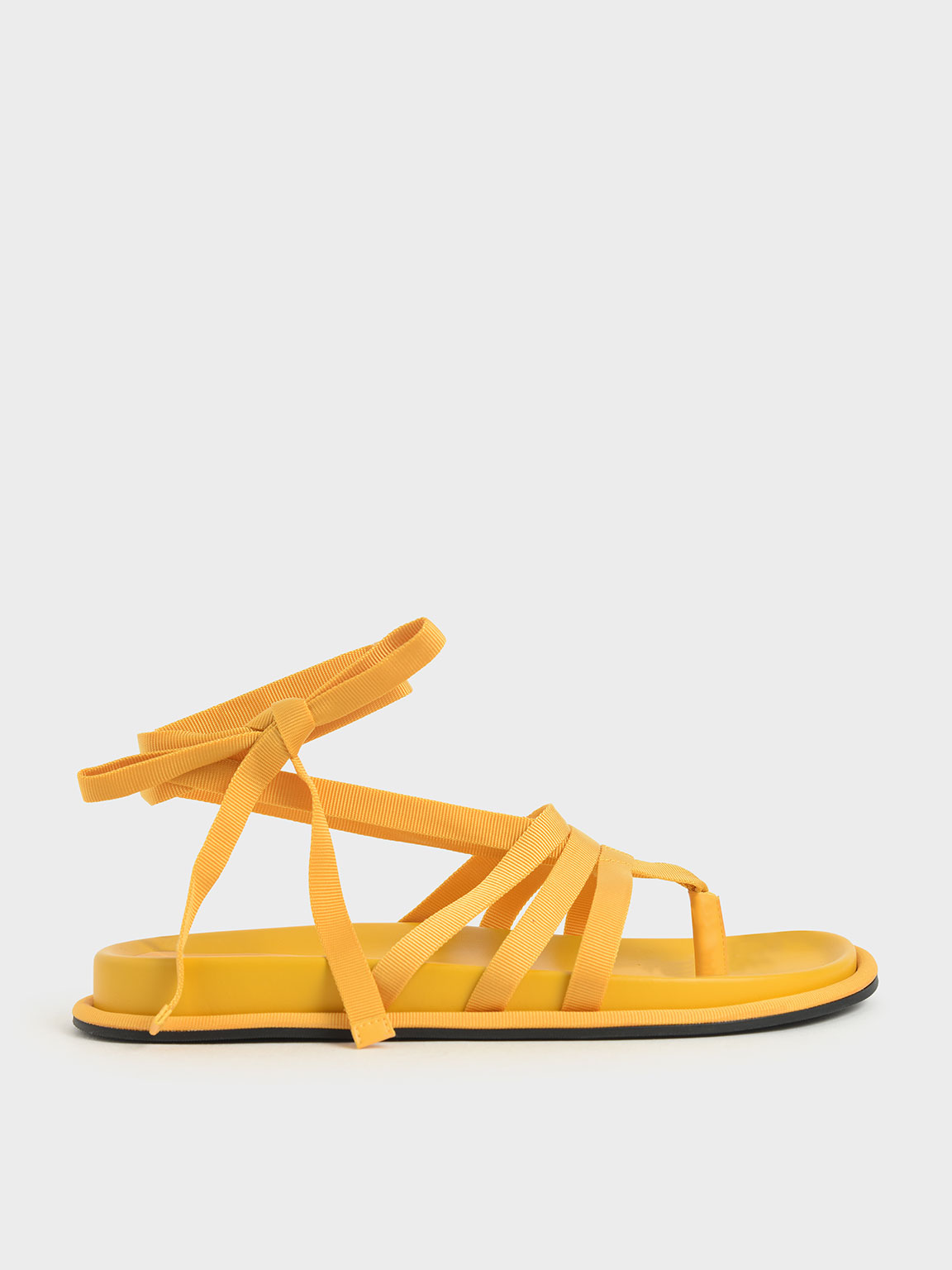 

Grosgrain Tie-Around Thong Sandals