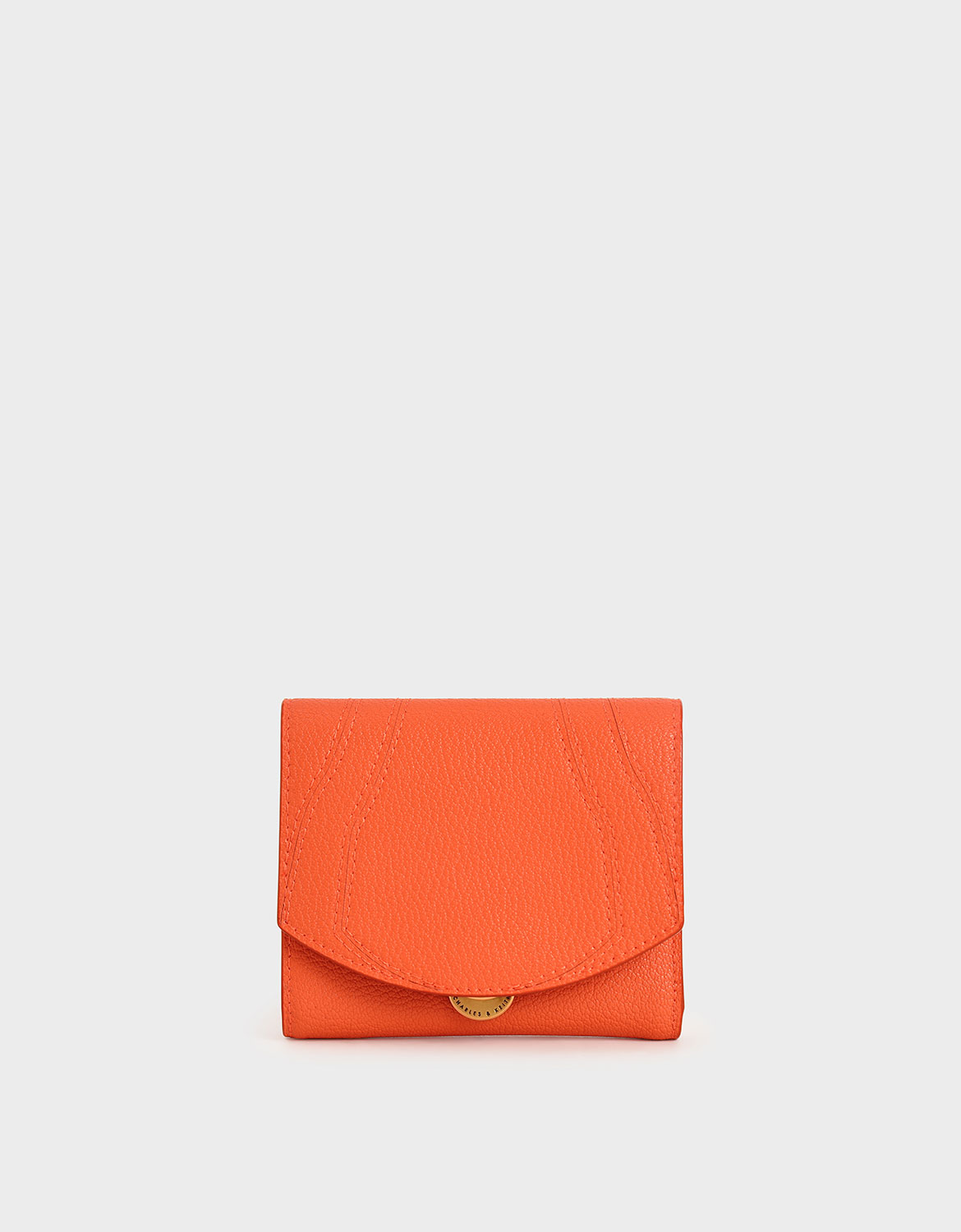 

Push-Lock Mini Wallet, Orange