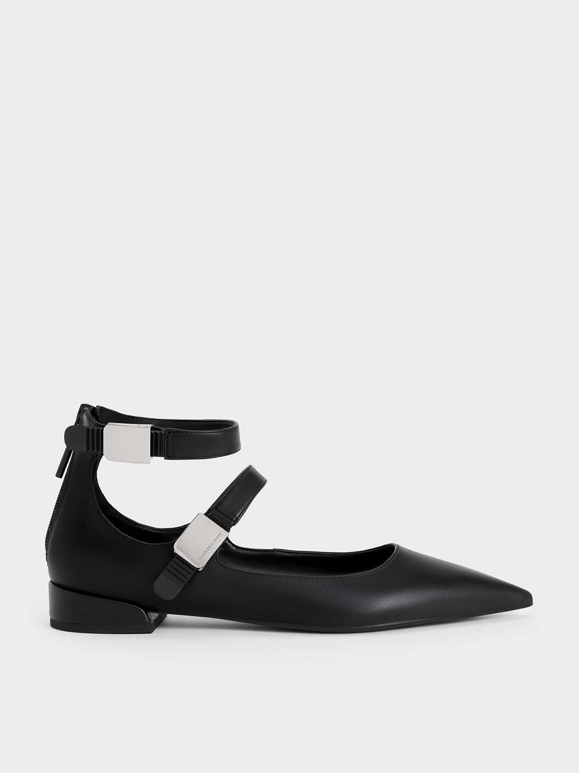 Charles & Keith - Robbie Pointed-Toe Mary Jane Flats Charles & Keith - Robbie Pointed-Toe Mary Jane Flats