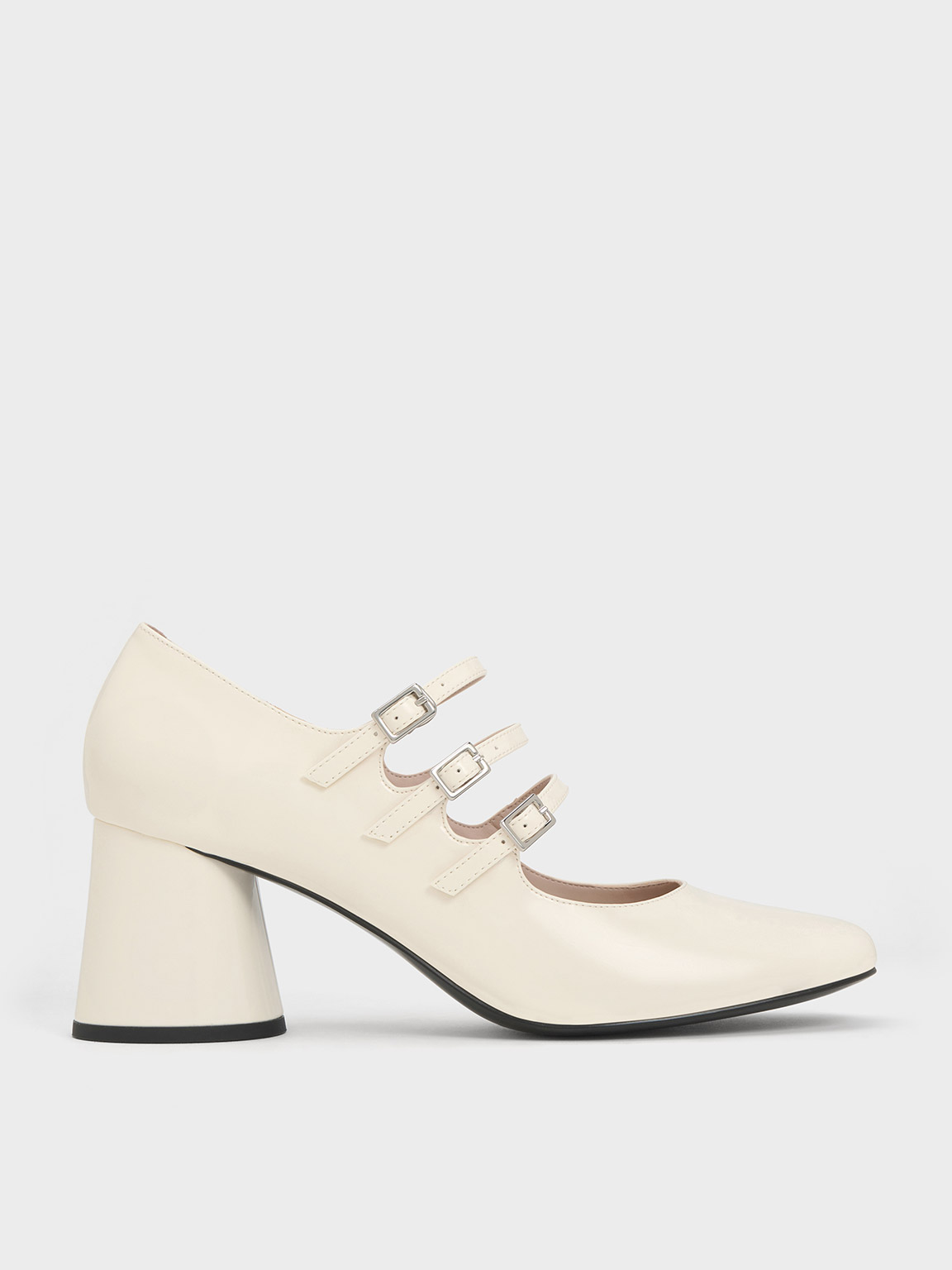 Claudie Patent Buckled Mary Janes