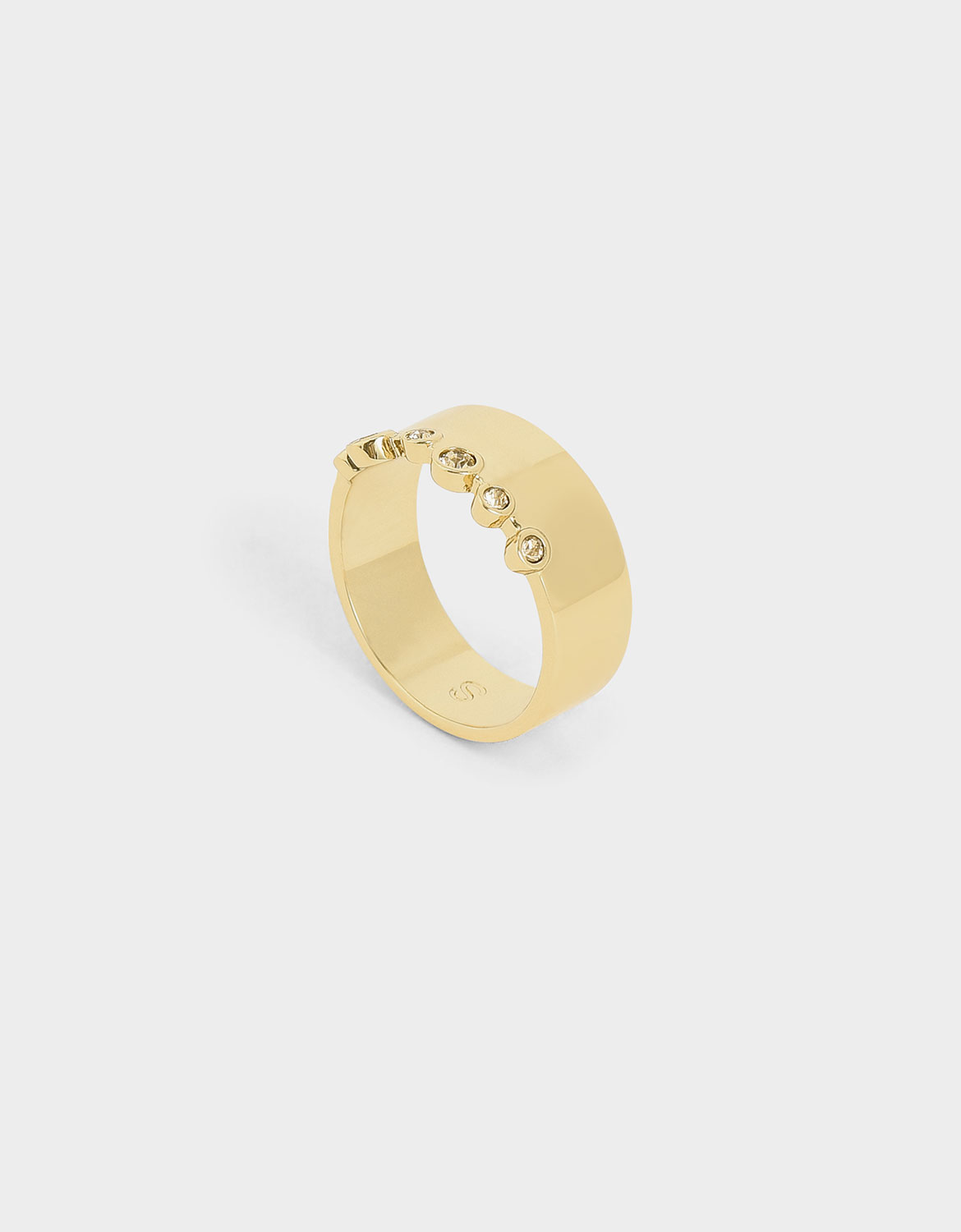 

Swarovski® Crystal Studded Ring, Gold