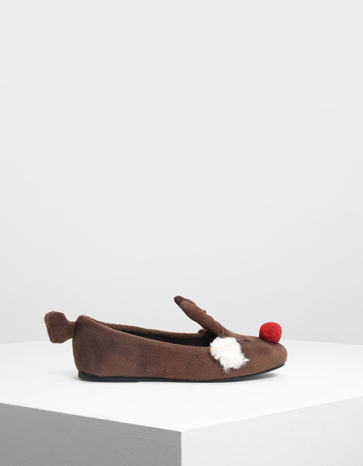 

Kids Reindeer Ballerinas, Brown