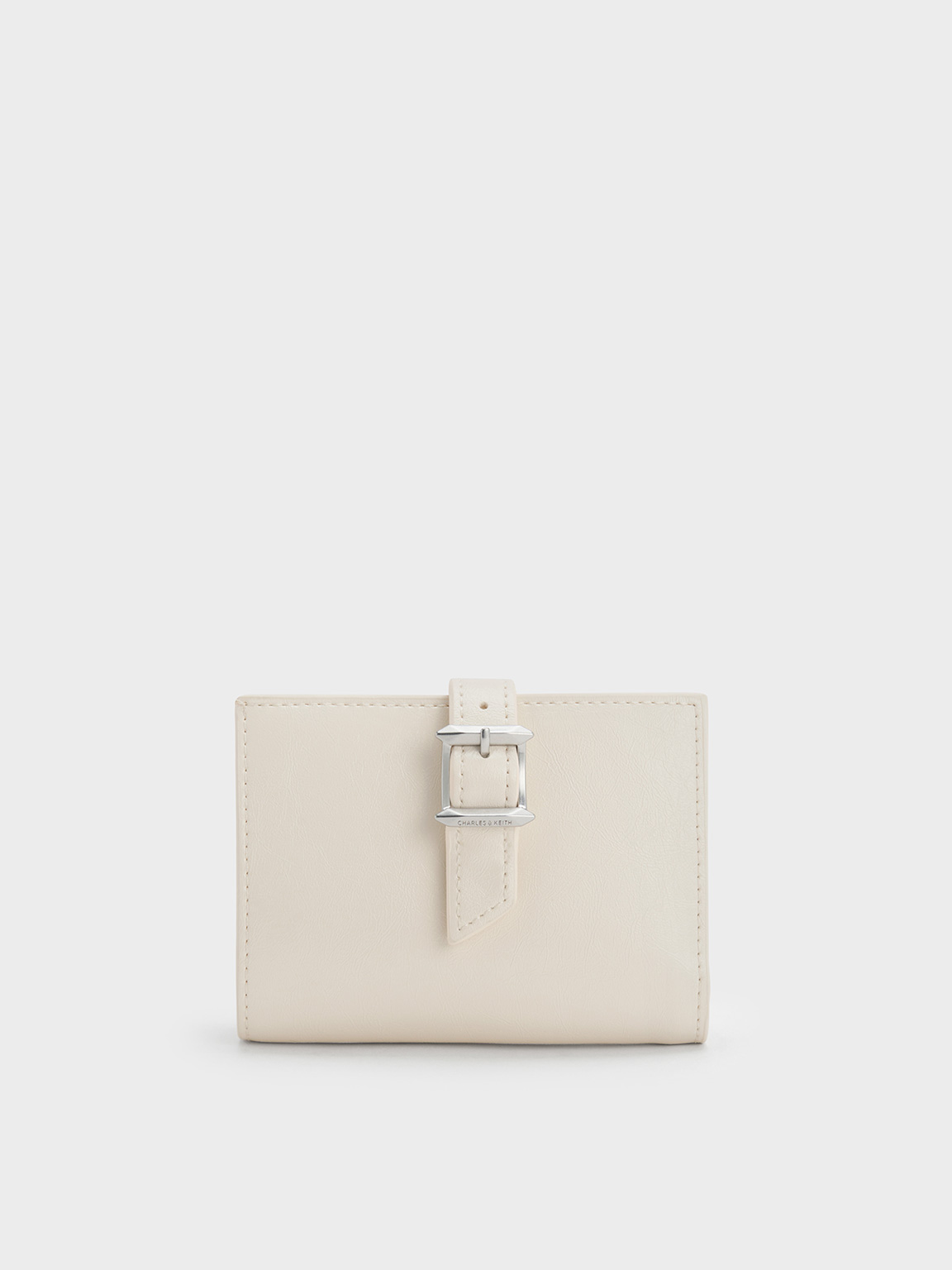 Charles & Keith - Bryna Belted Wallet In Cream