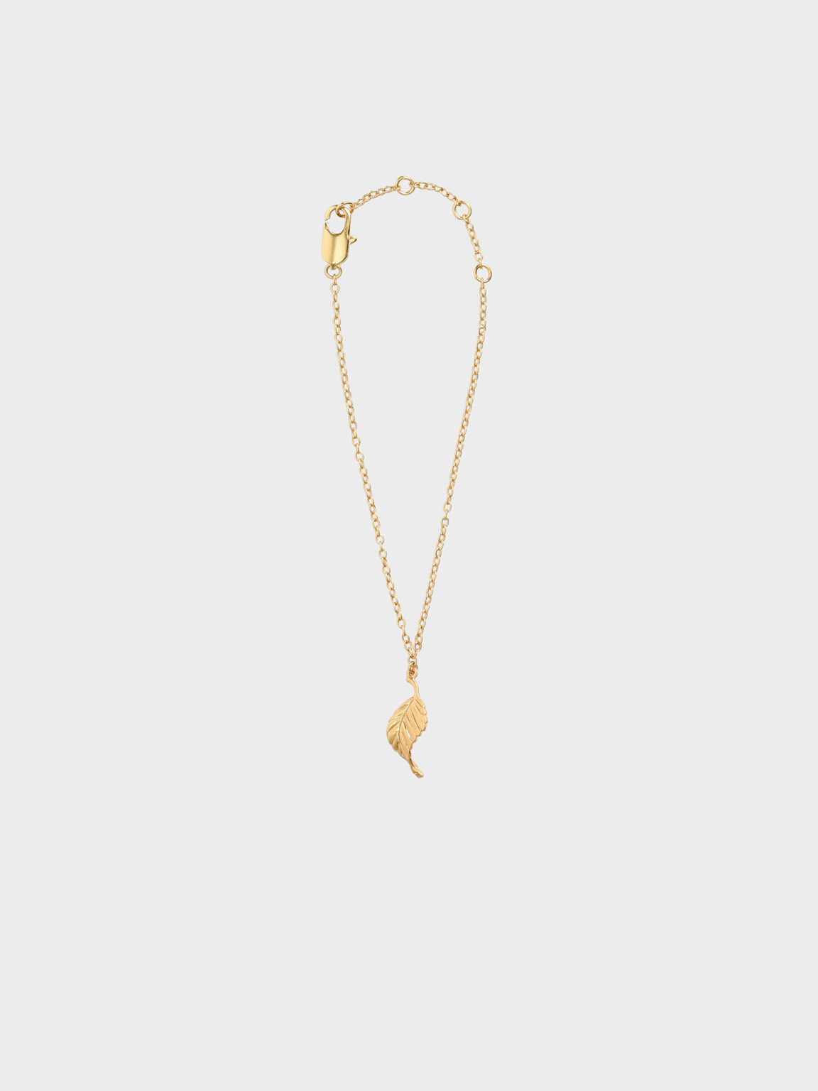 

Leaf Bead Bracelet, Brush gold