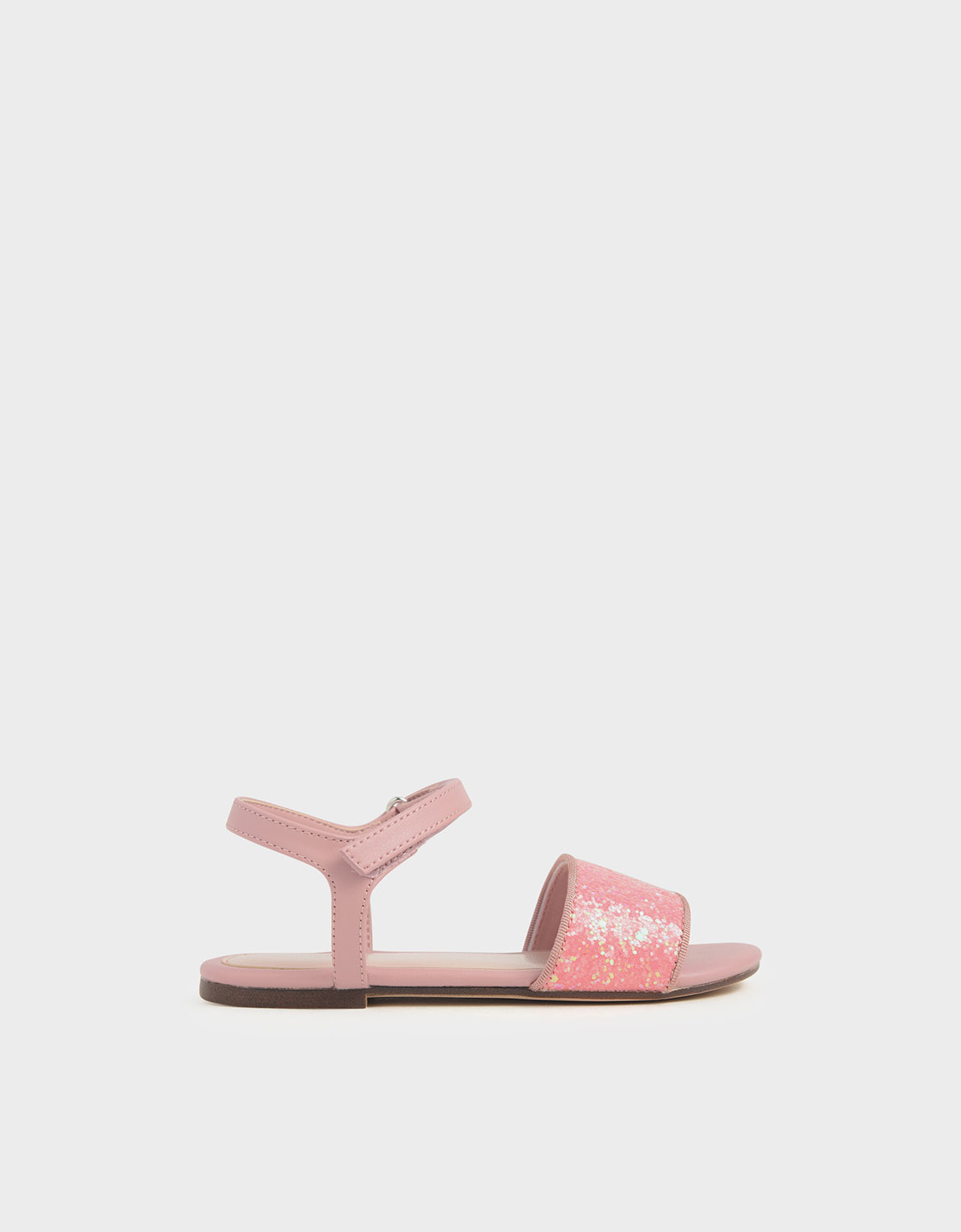 

Girls' Glitter Sandals, Pink