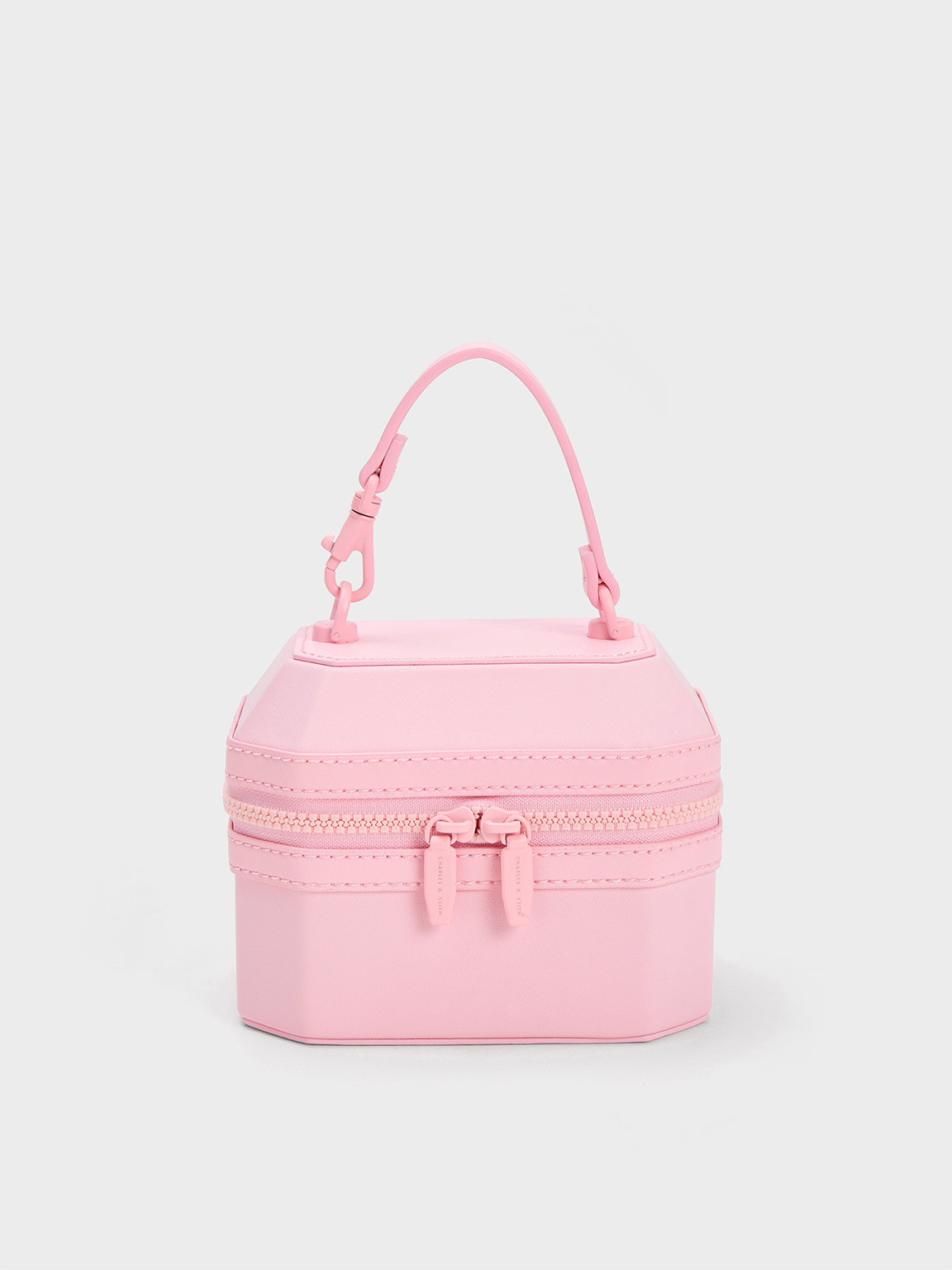 Geometric Boxy Top Handle Bag
