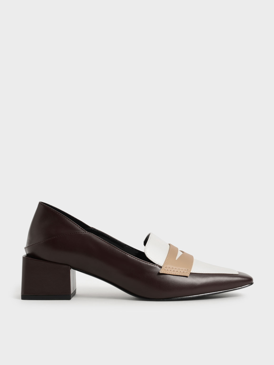 

Block Heel Penny Loafers
