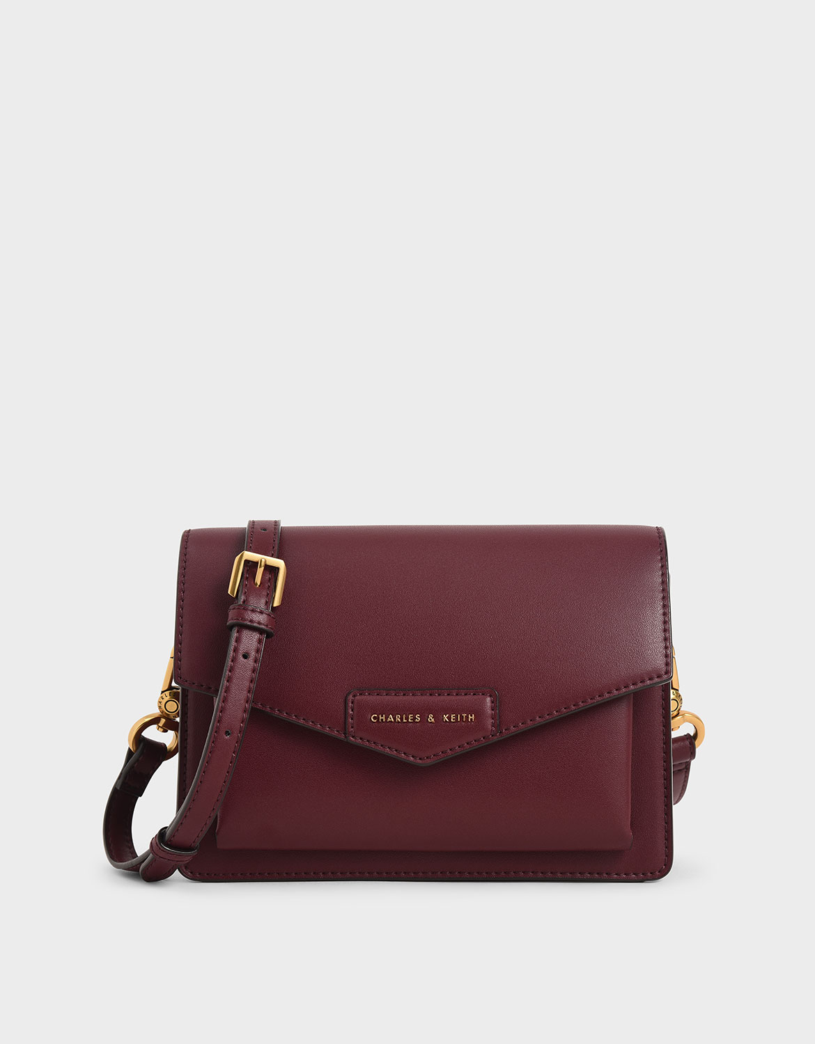 

Envelope Crossbody Bag, Burgundy