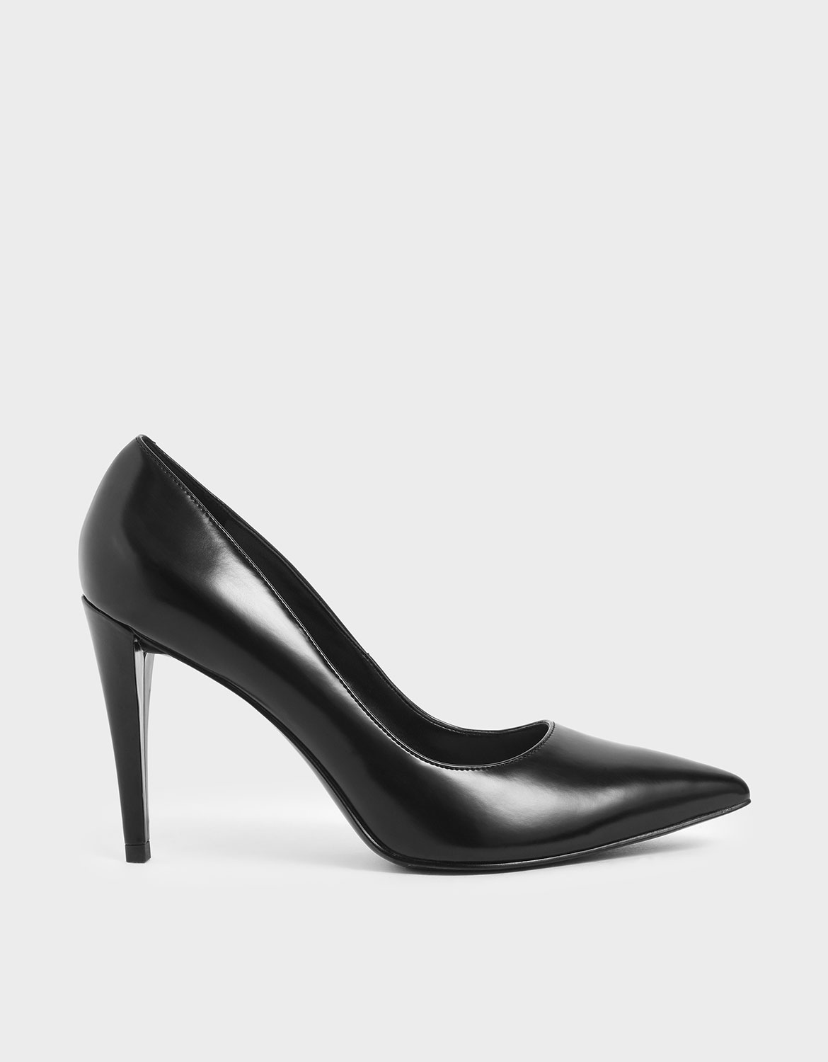 

Pointed Toe Stiletto Pumps, Black
