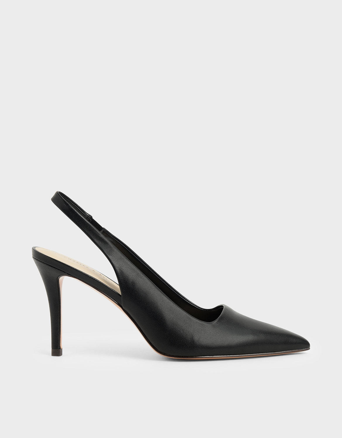 

Slingback Pointed Pumps, Black