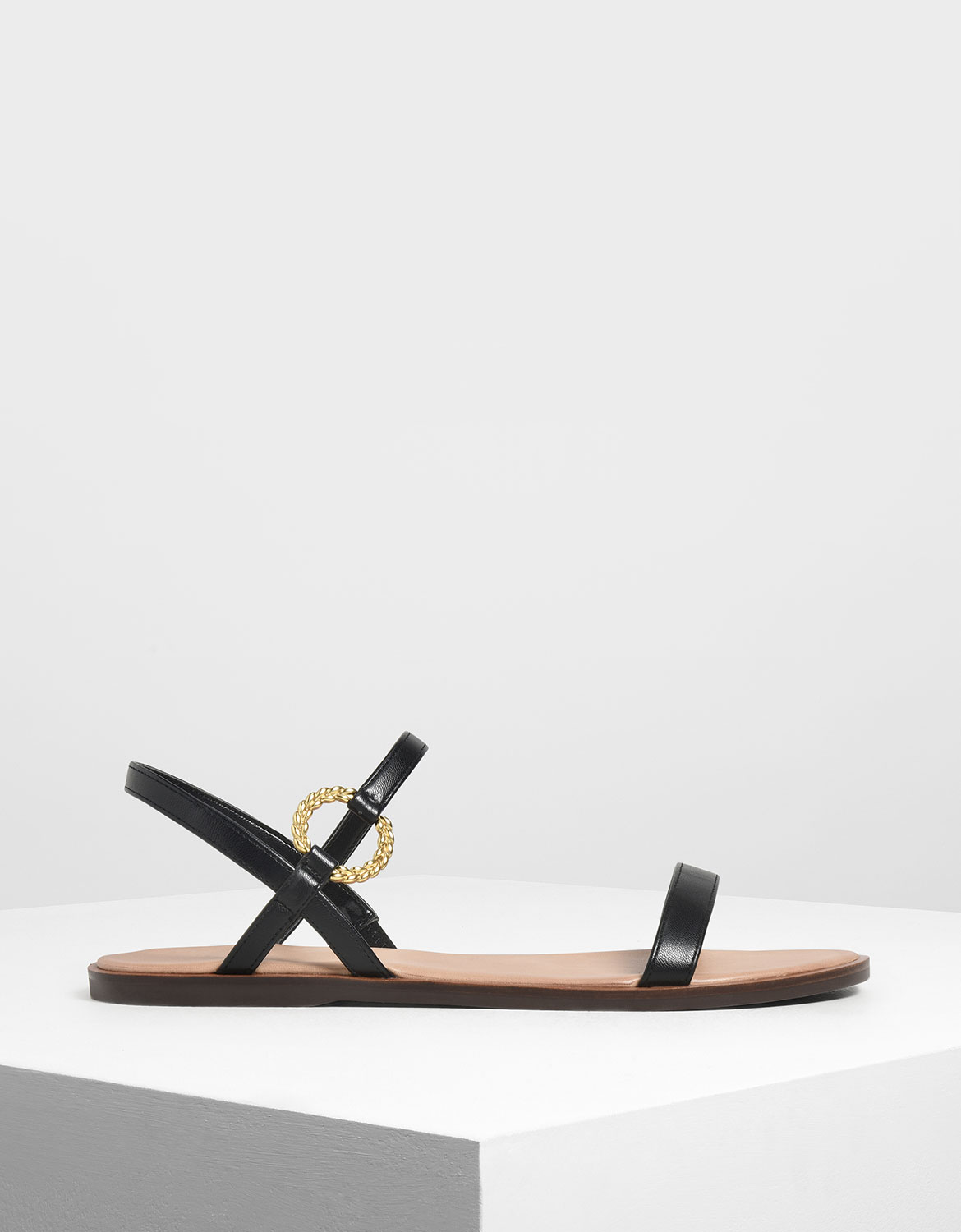 

Gold Buckle Detail Sandals
