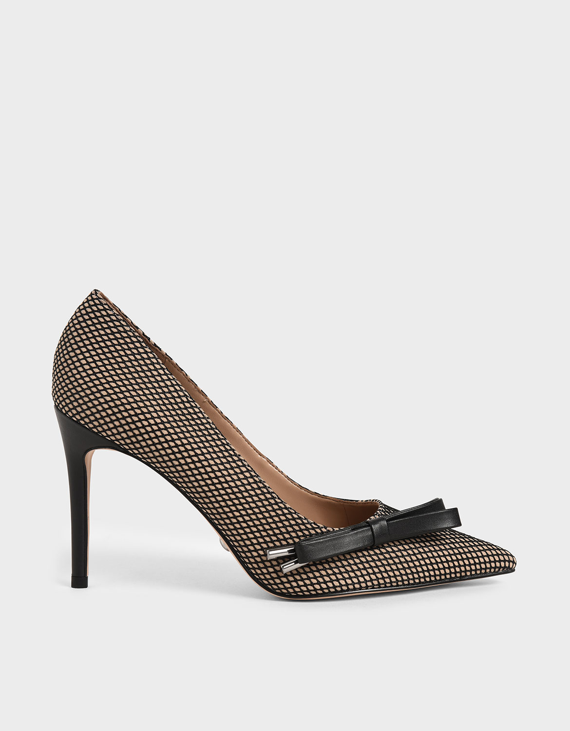 

Bow Stiletto Pumps (Kid Suede)