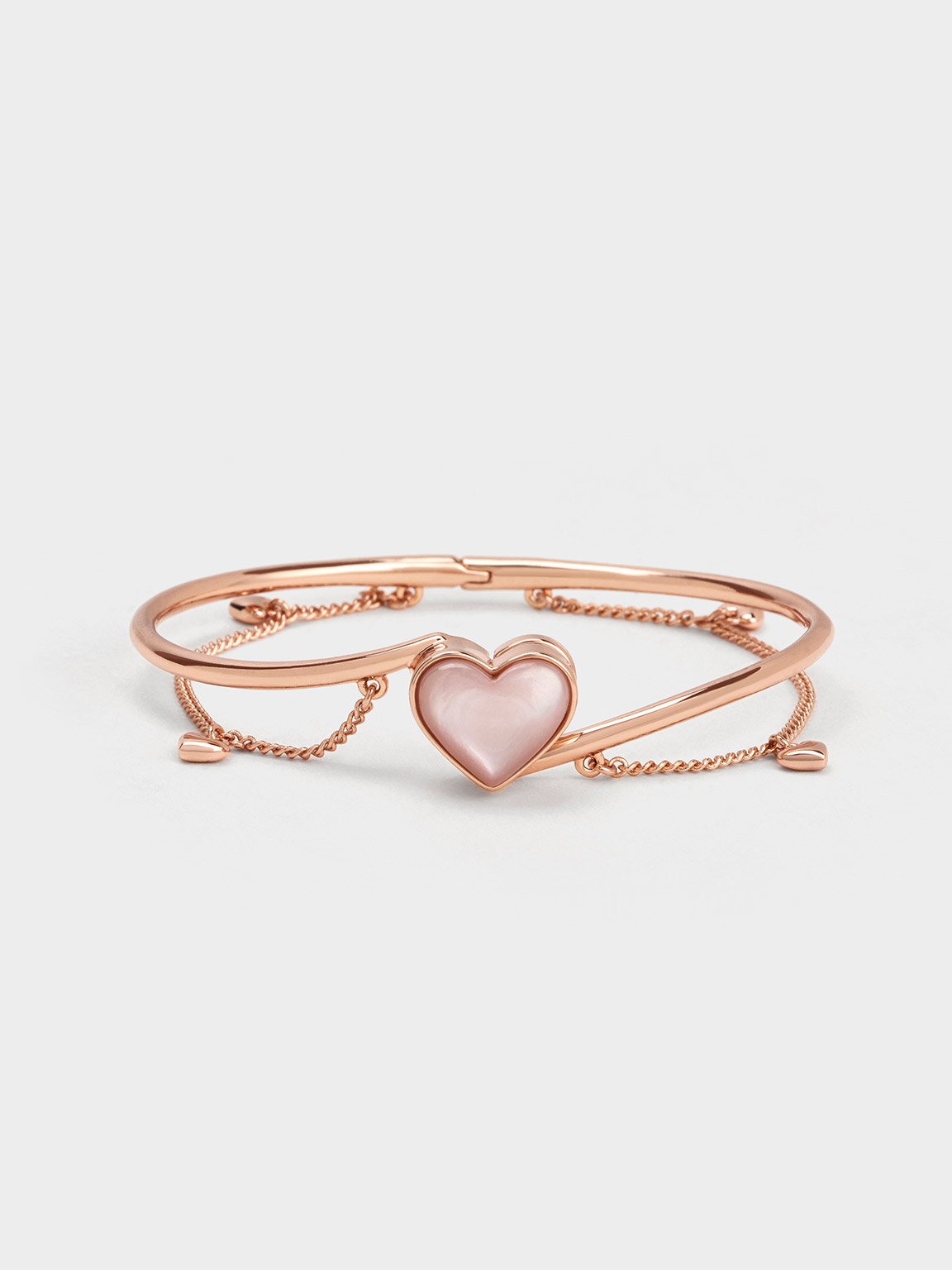 Annalise Heart Stone Chain-Link Bracelet