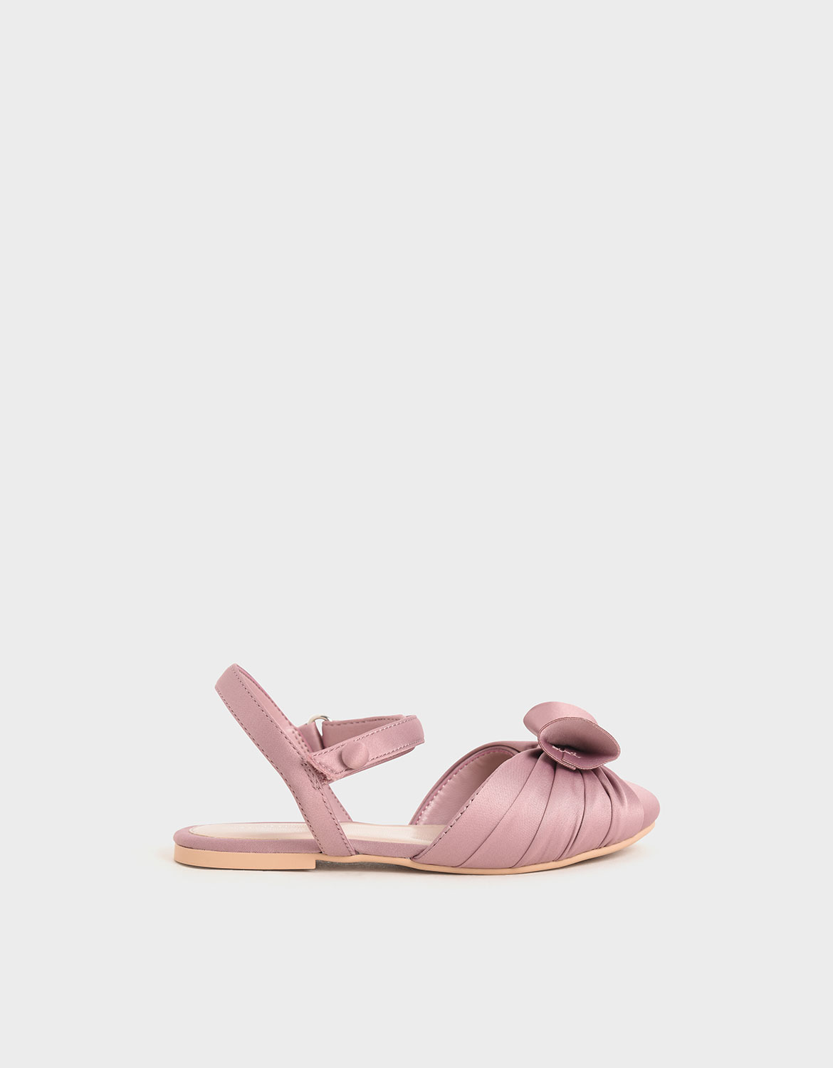 

Girls' Satin Flats, Pink
