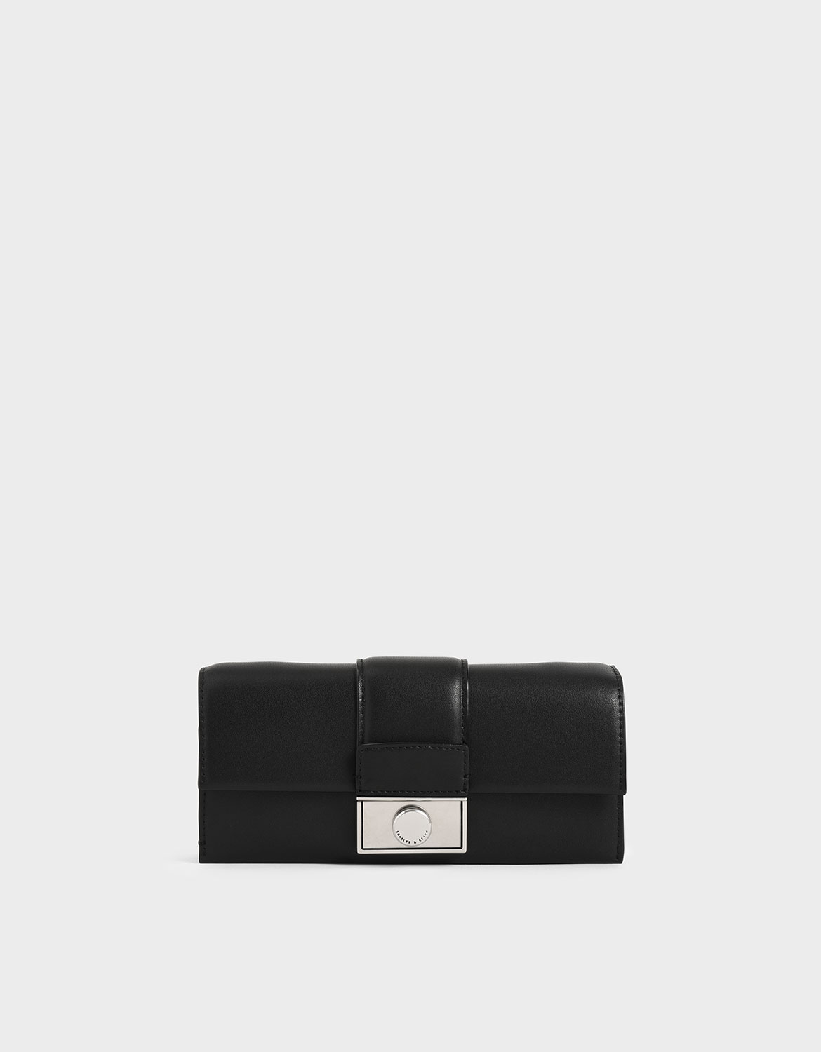 

Push-Lock Long Wallet, Black