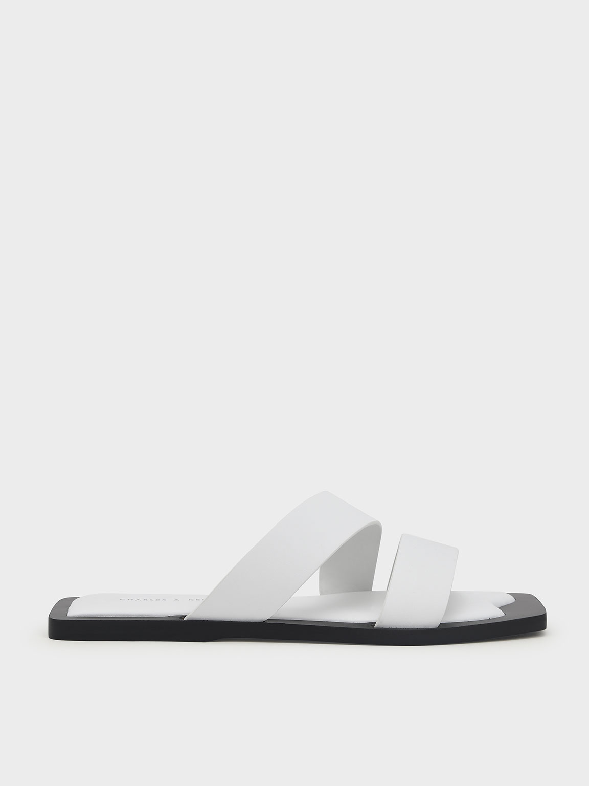 

Asymmetric Strappy Slide Sandals