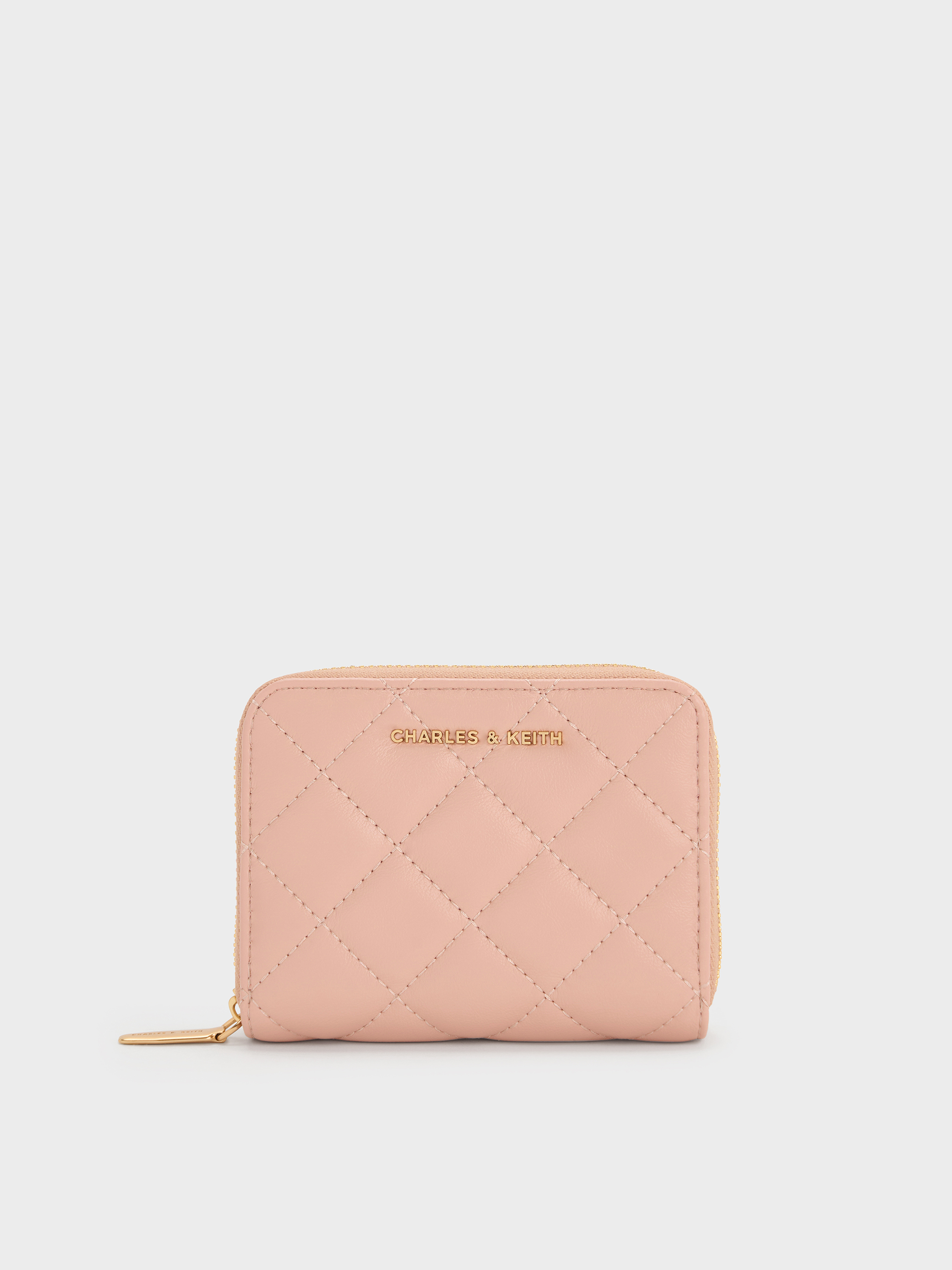 Charles & Keith - Alva Quilted Zip-around Wallet