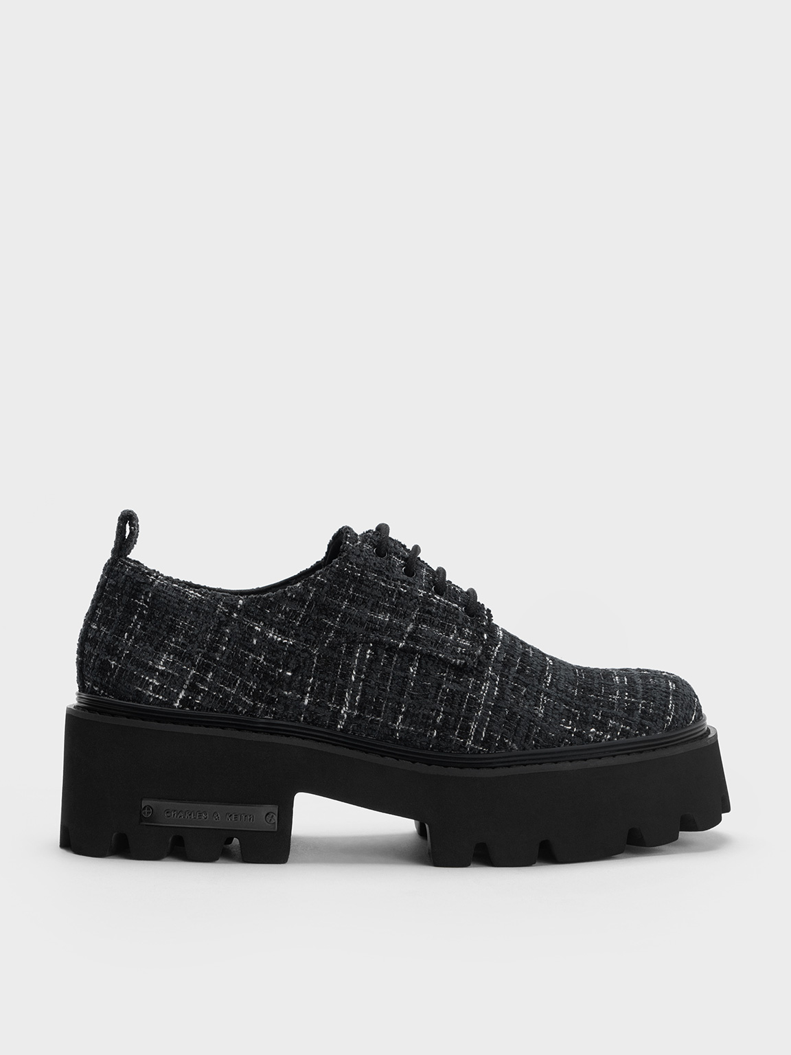 Charles & Keith - Imogen Tweed Chunky Oxfords