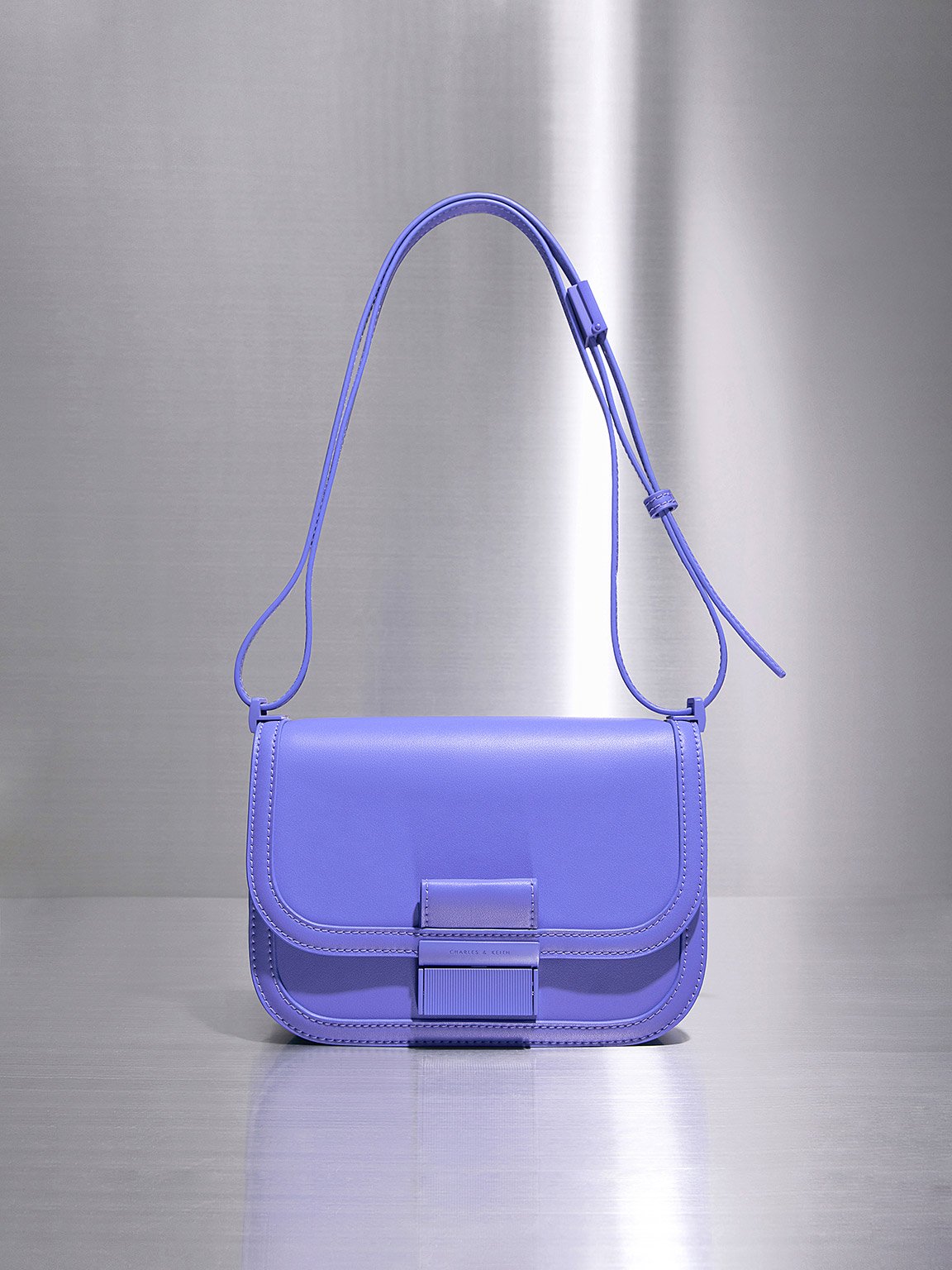 Charles & Keith Charlot Crossbody Bag In Purple