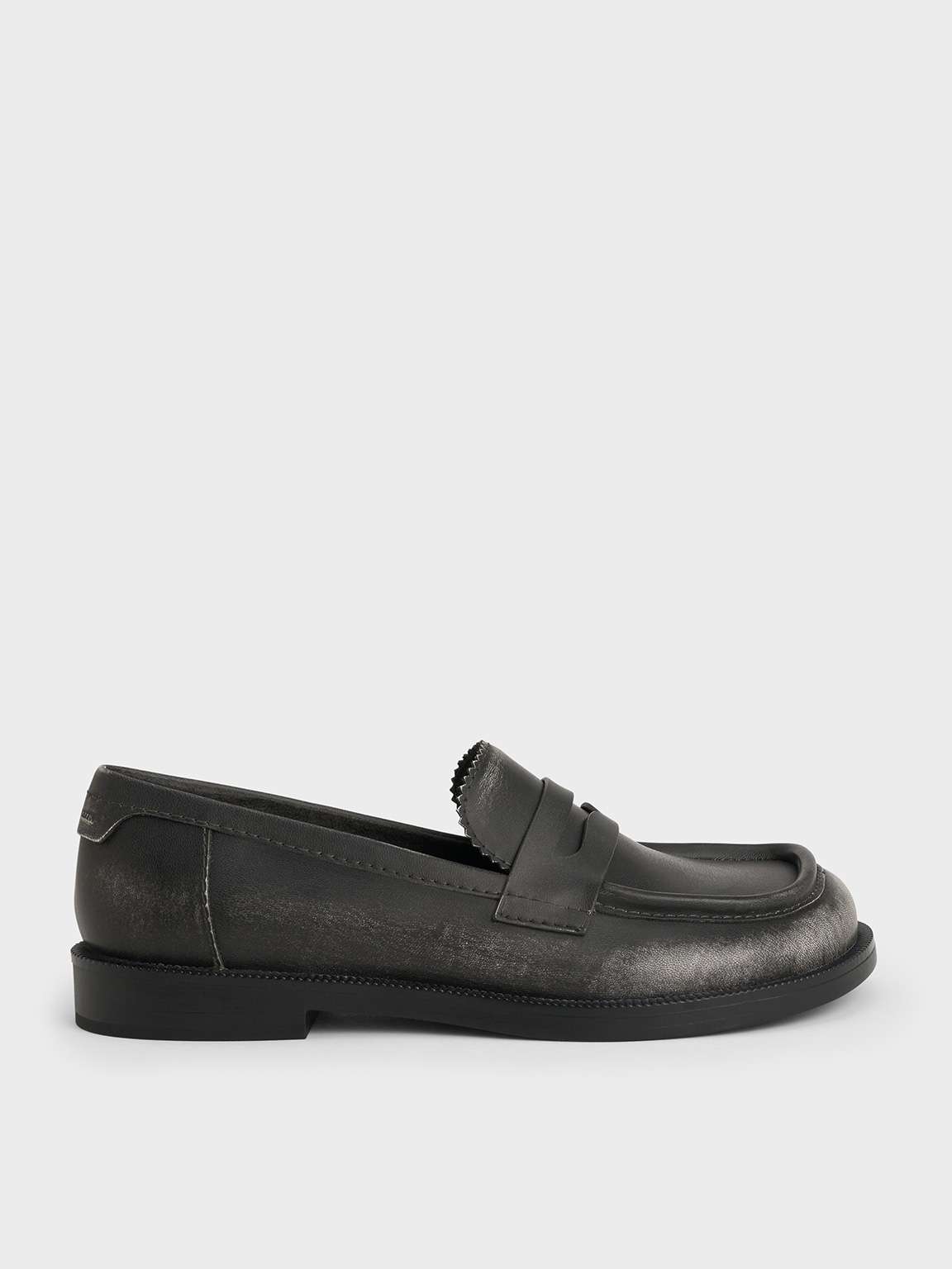 Charles & Keith - Asymmetric Penny Loafers