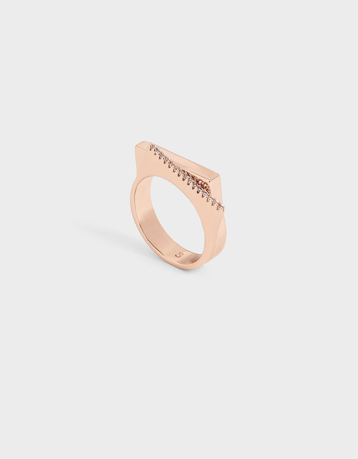 

Swarovski® Crystal Studded Ring, Rose gold