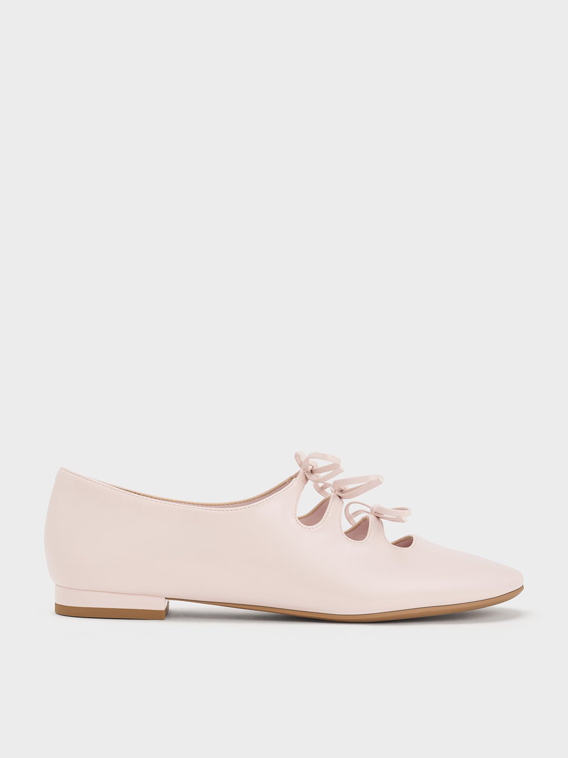 Charles & Keith - Dorri Triple-Bow Ballet Flats
