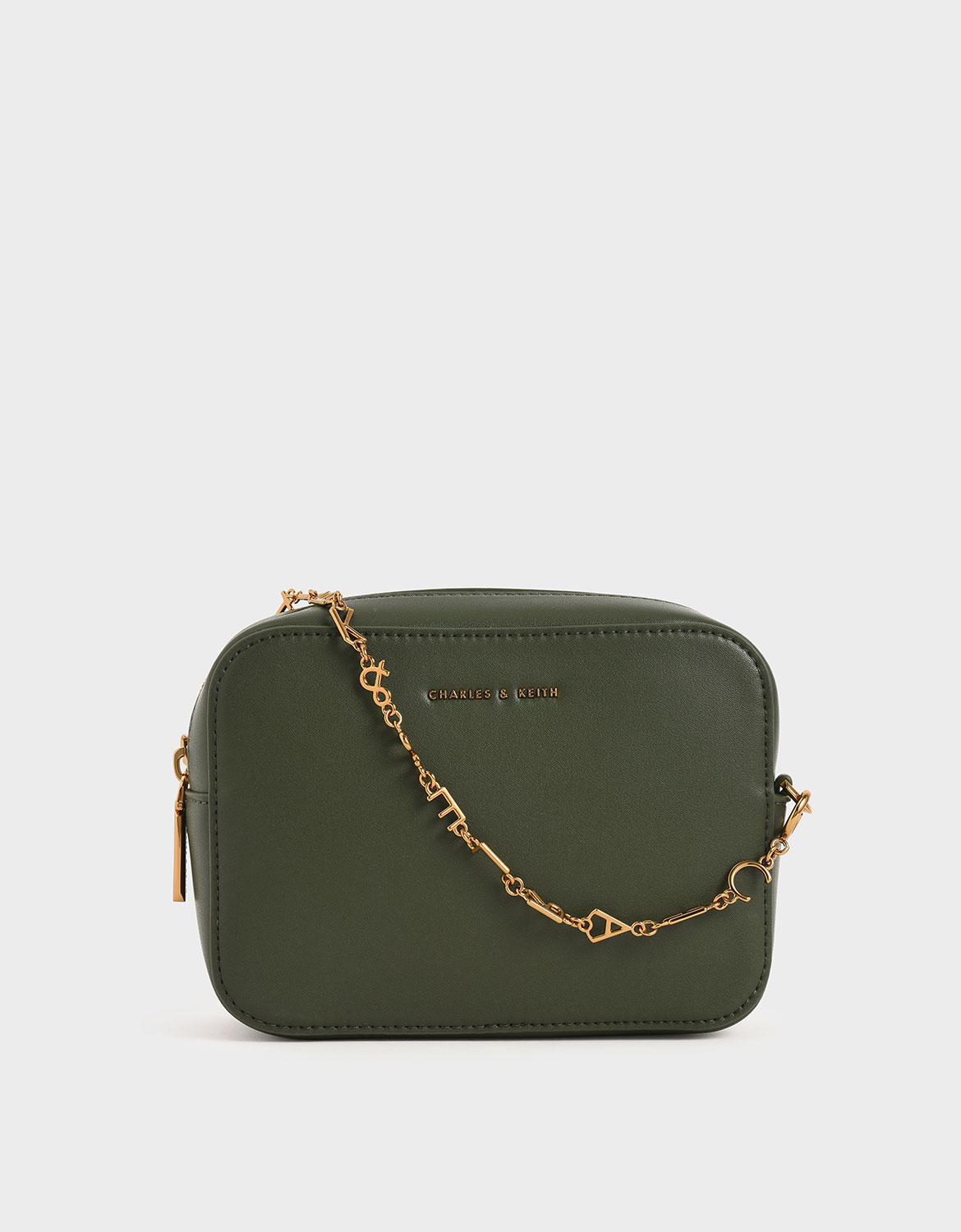 

Chain-Link Rectangular Bag, Green
