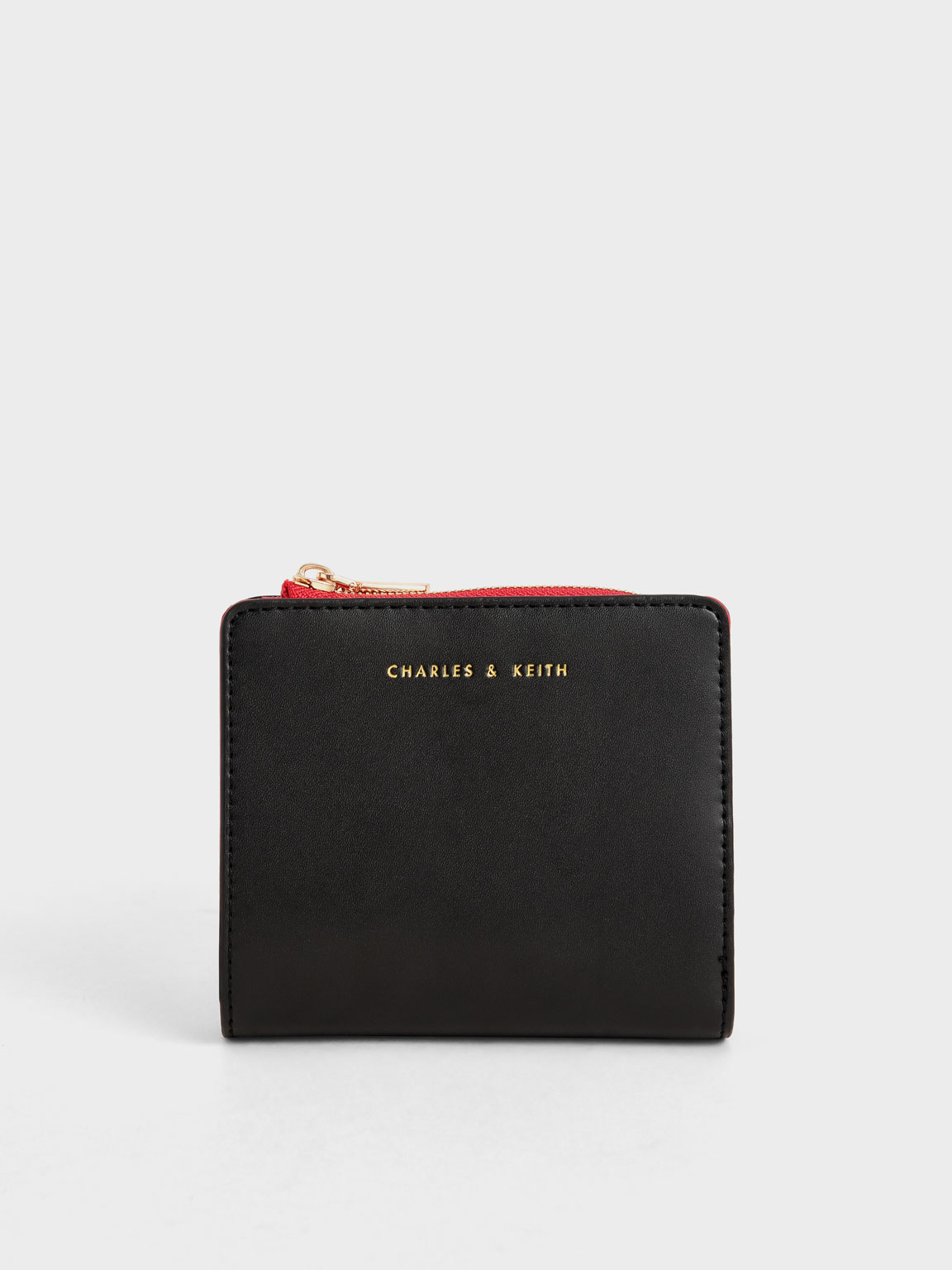 

Mini Snap Button Wallet, Black