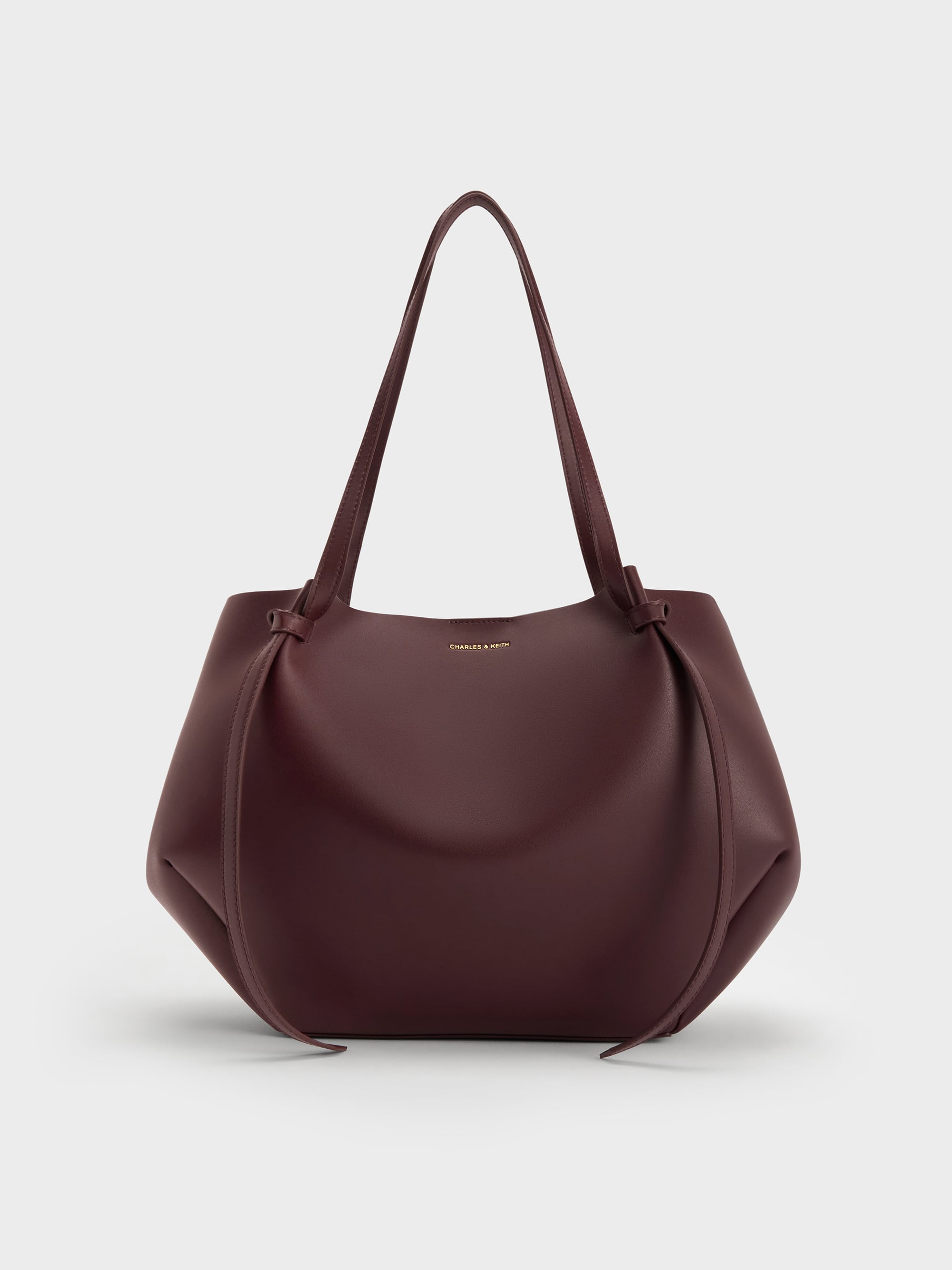 Charles & Keith - Xl Calla Tote Bag In Red