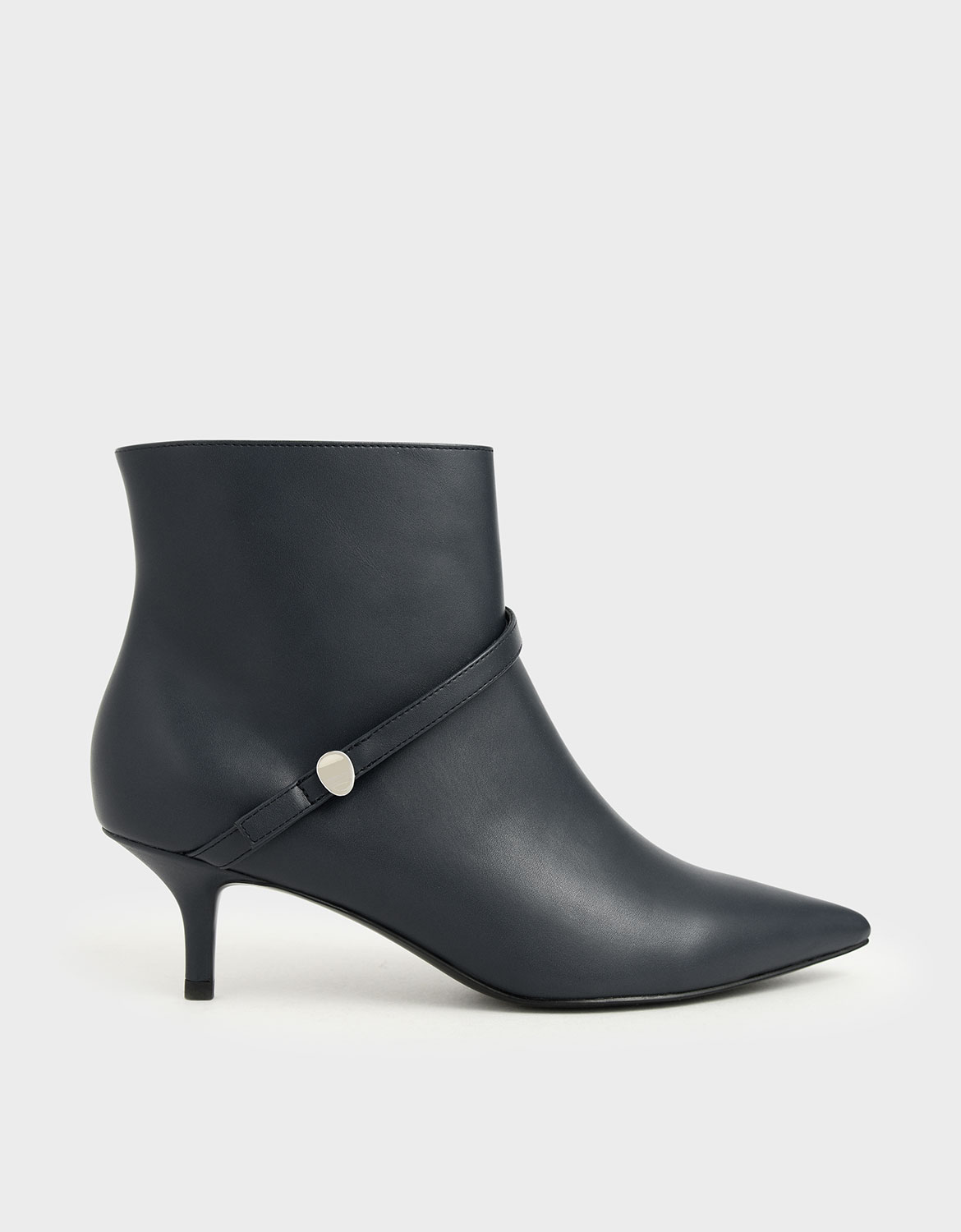 

Pointed Toe Ankle Boots, Dark blue