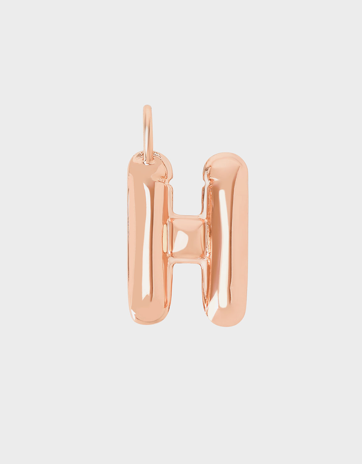 

Alphabet 'H' Charm, Rose gold
