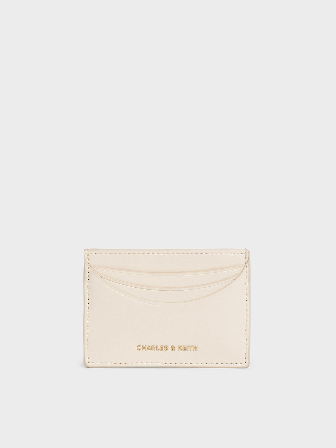 Charles & Keith - Sigrid Card Holder In Cream