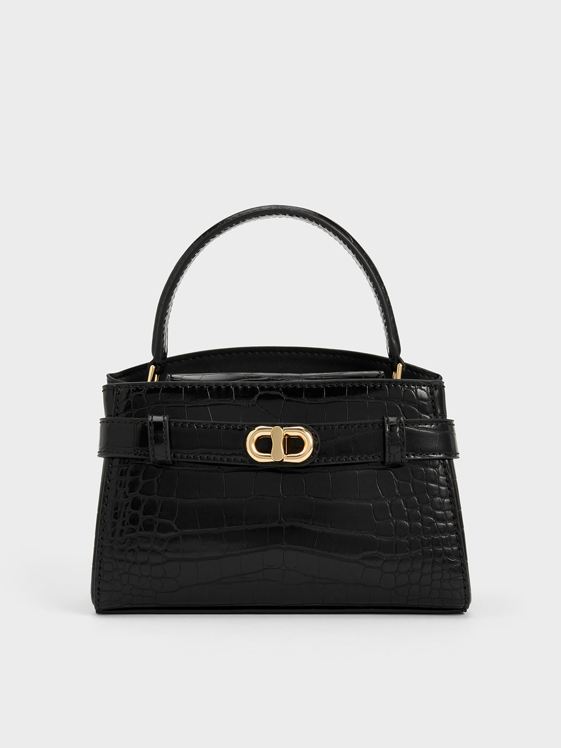 Aubrielle Croc-Effect Top Handle Bag