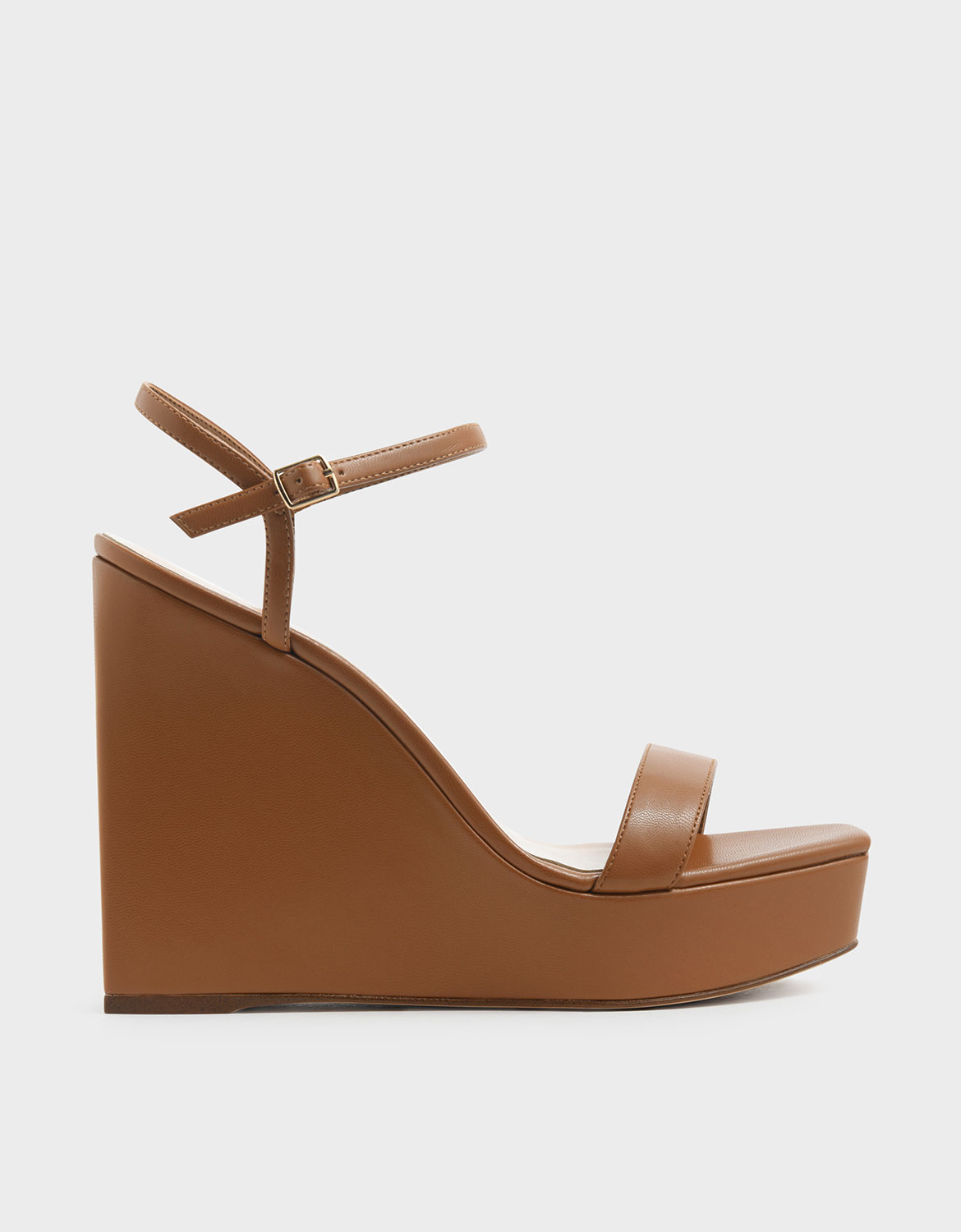 

Square Toe Platform Wedges, Brown