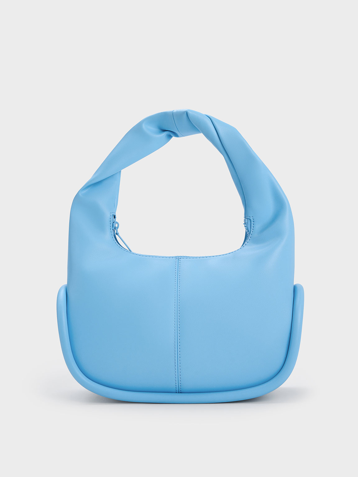 Charles & Keith Twisted Handle Hobo Bag In Blue