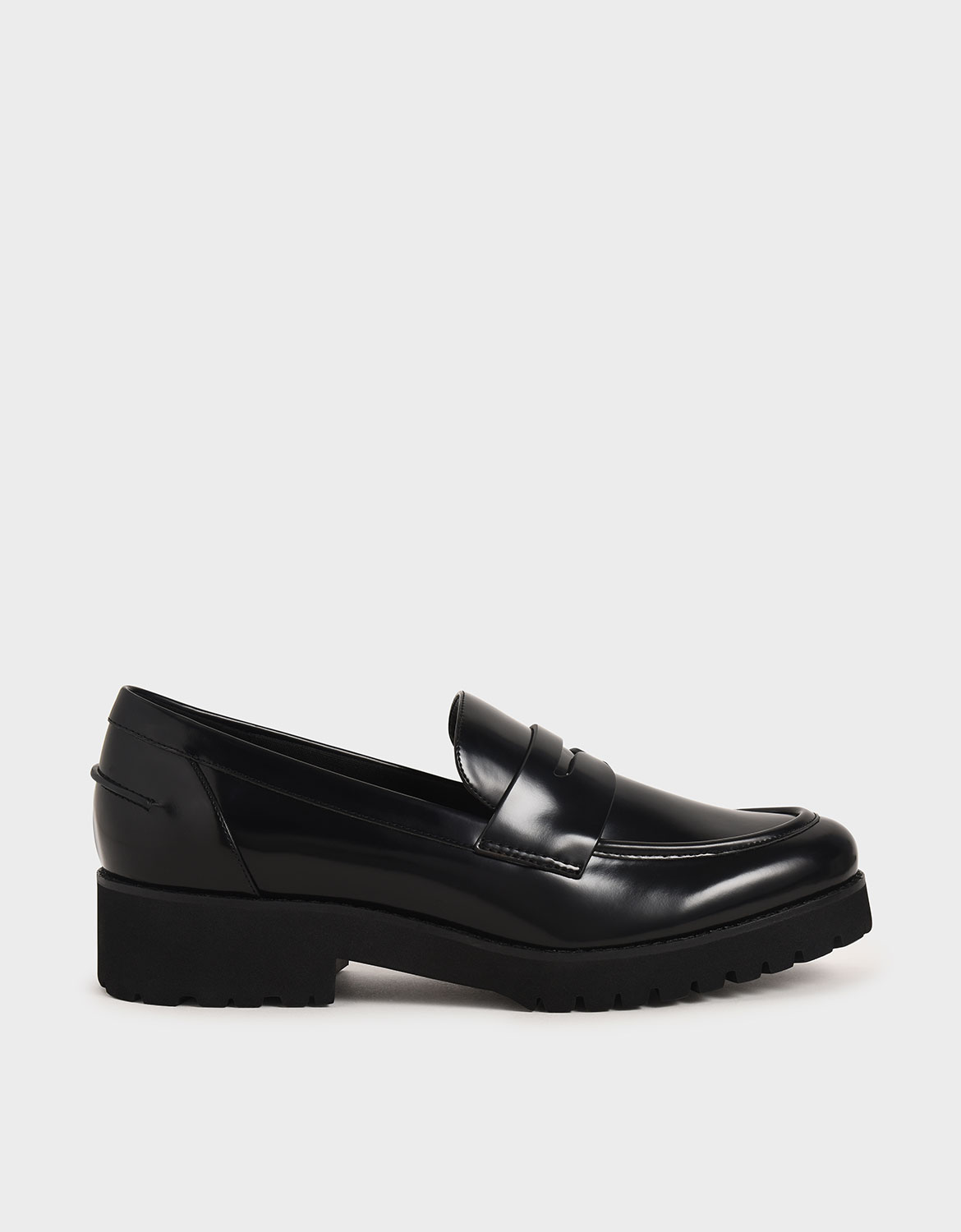 

Platform Penny Loafers, Black