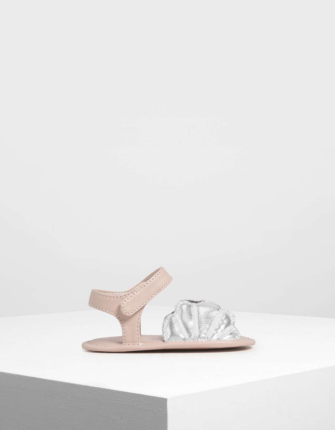 

Baby Girls' Seashell Sandals, Silver