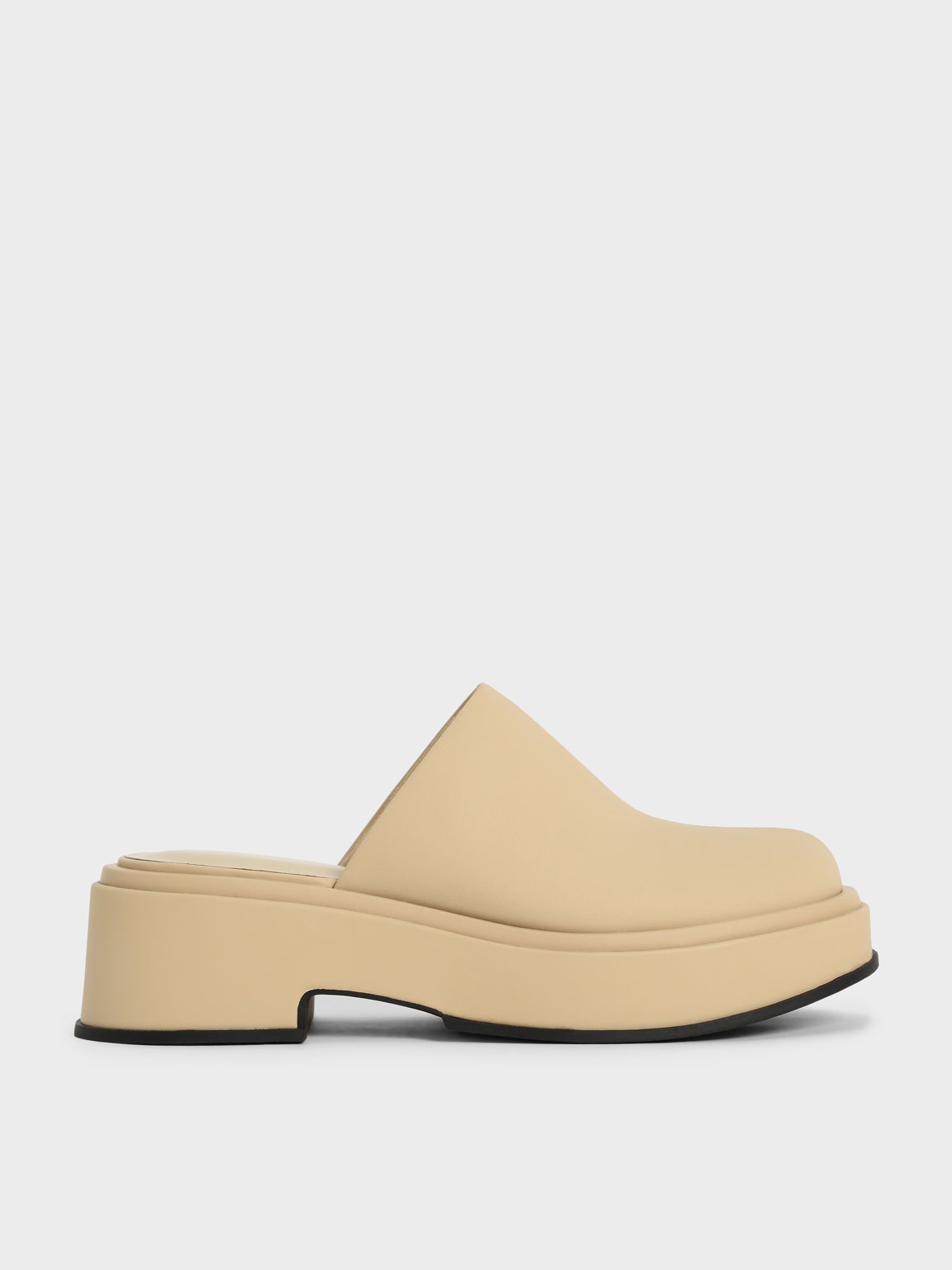 

Platform Clogs, Yellow
