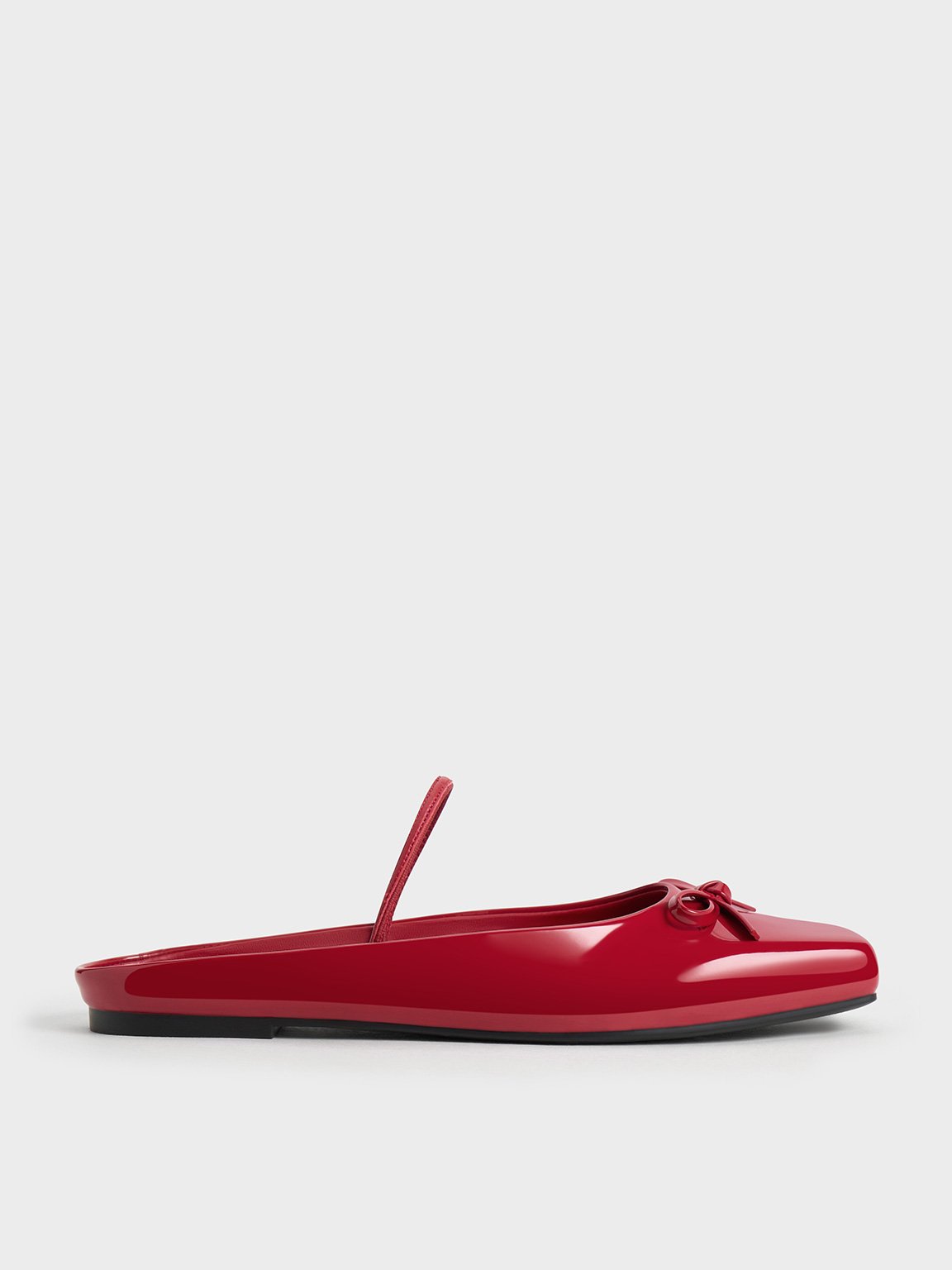 CHARLES & KEITH CHARLES & KEITH - BOW SQUARE-TOE BALLET MULES