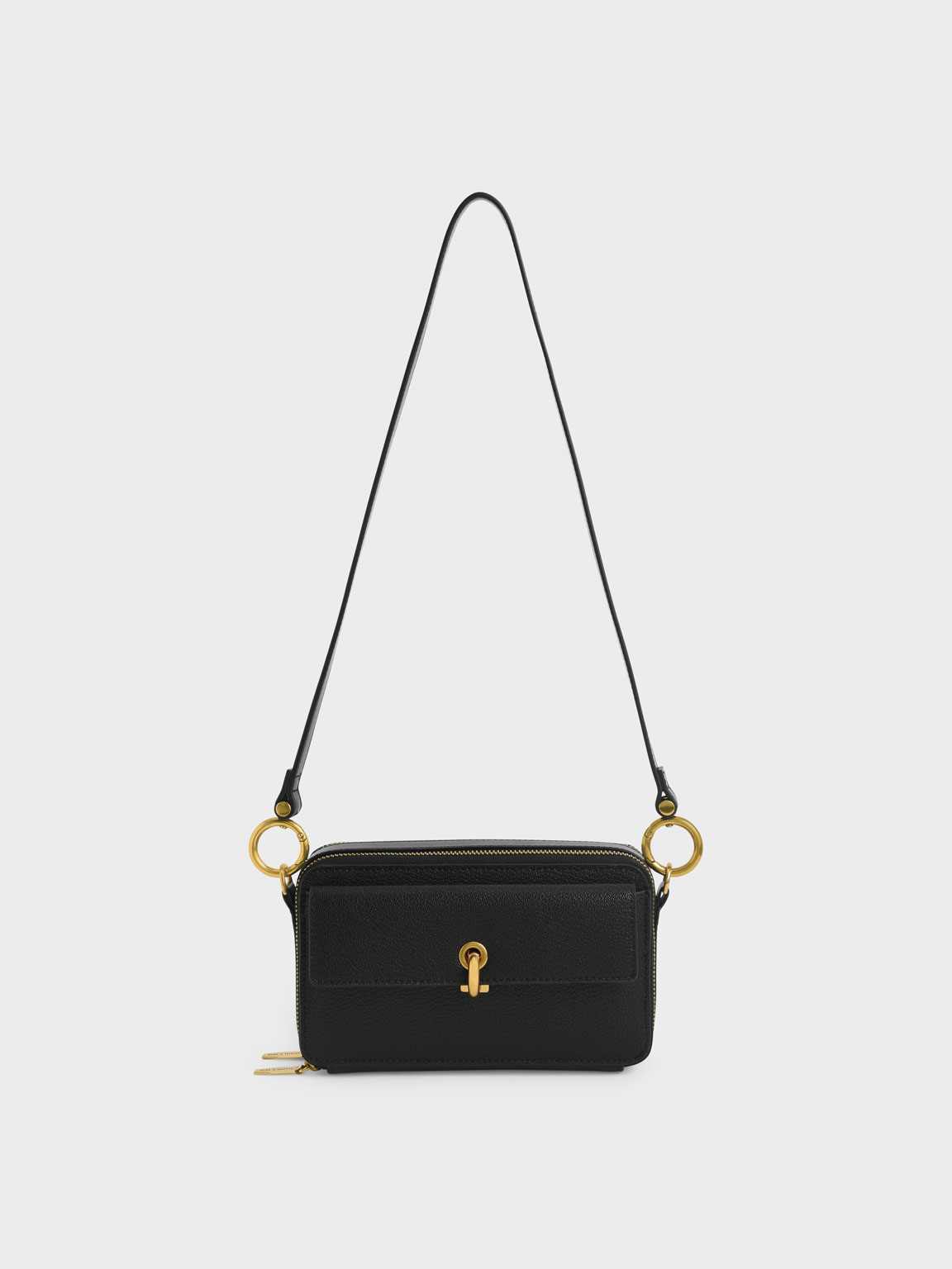 

Boxy Crossbody Bag, Black