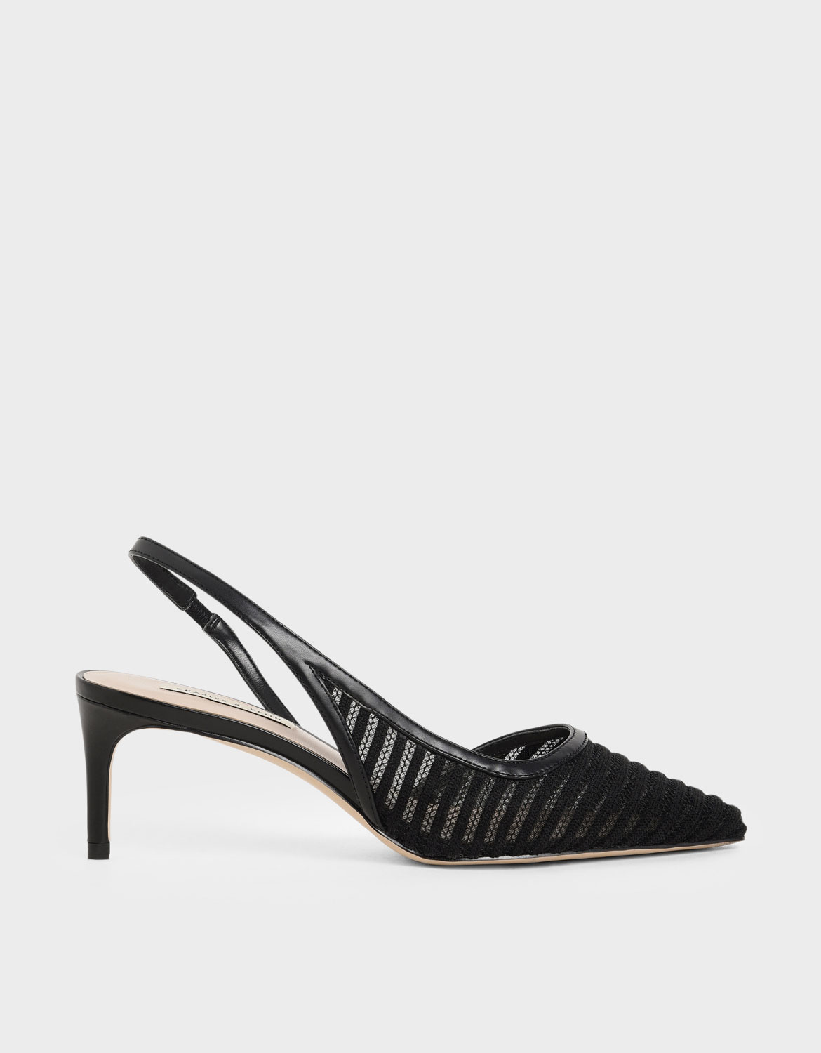 

Mesh D'Orsay Slingback Heels