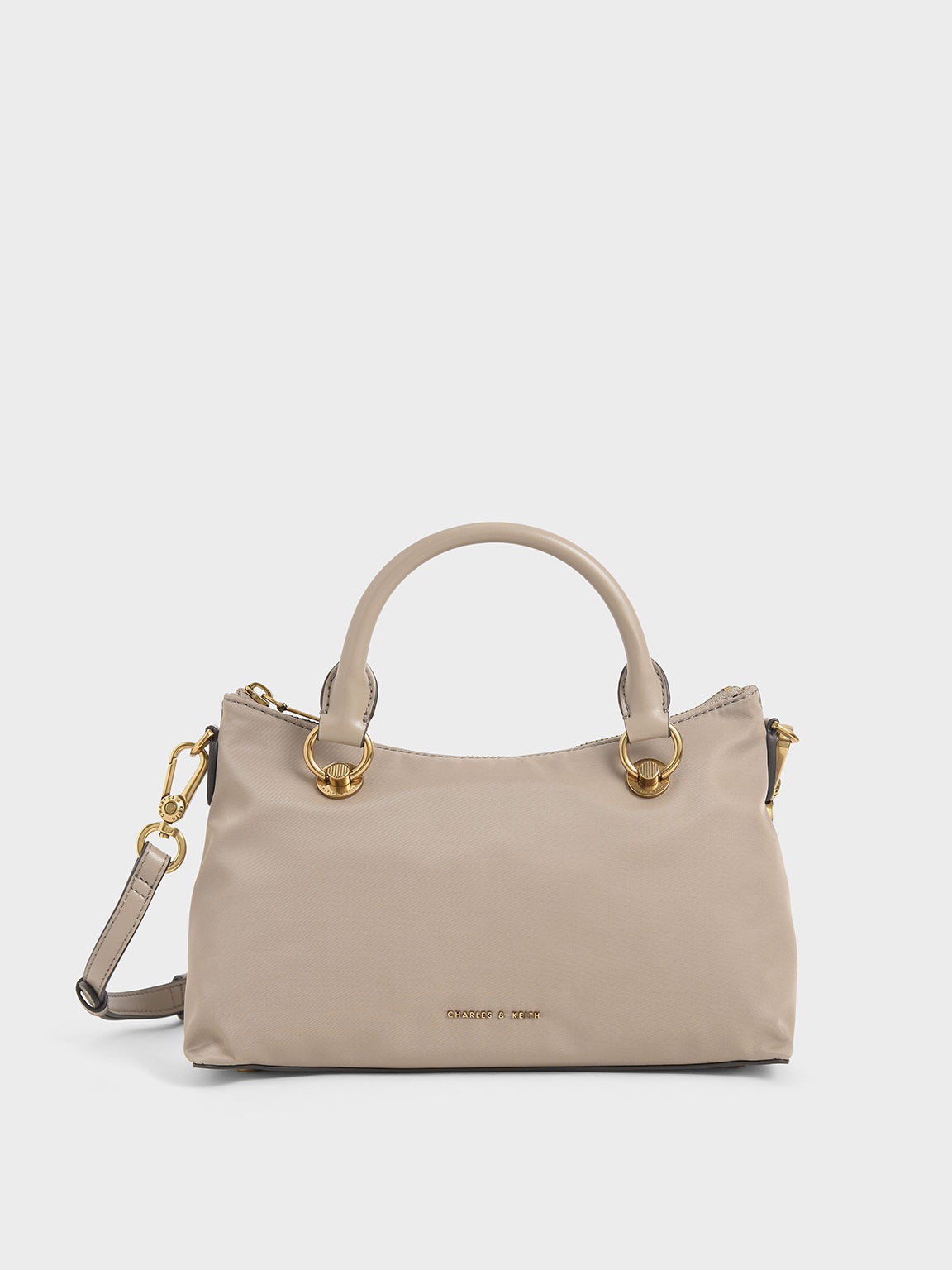 

Double Handle Shoulder Bag, Sand
