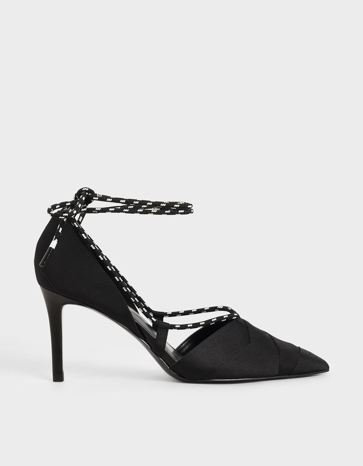 

Grosgrain & Rope Pumps, Black