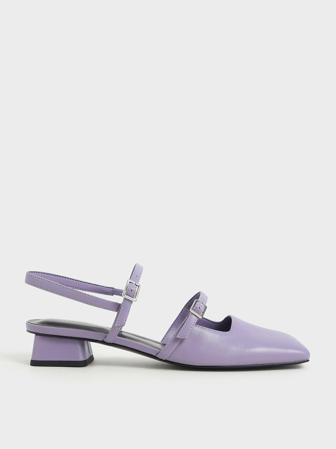 

Square Toe Mary Janes, Lilac