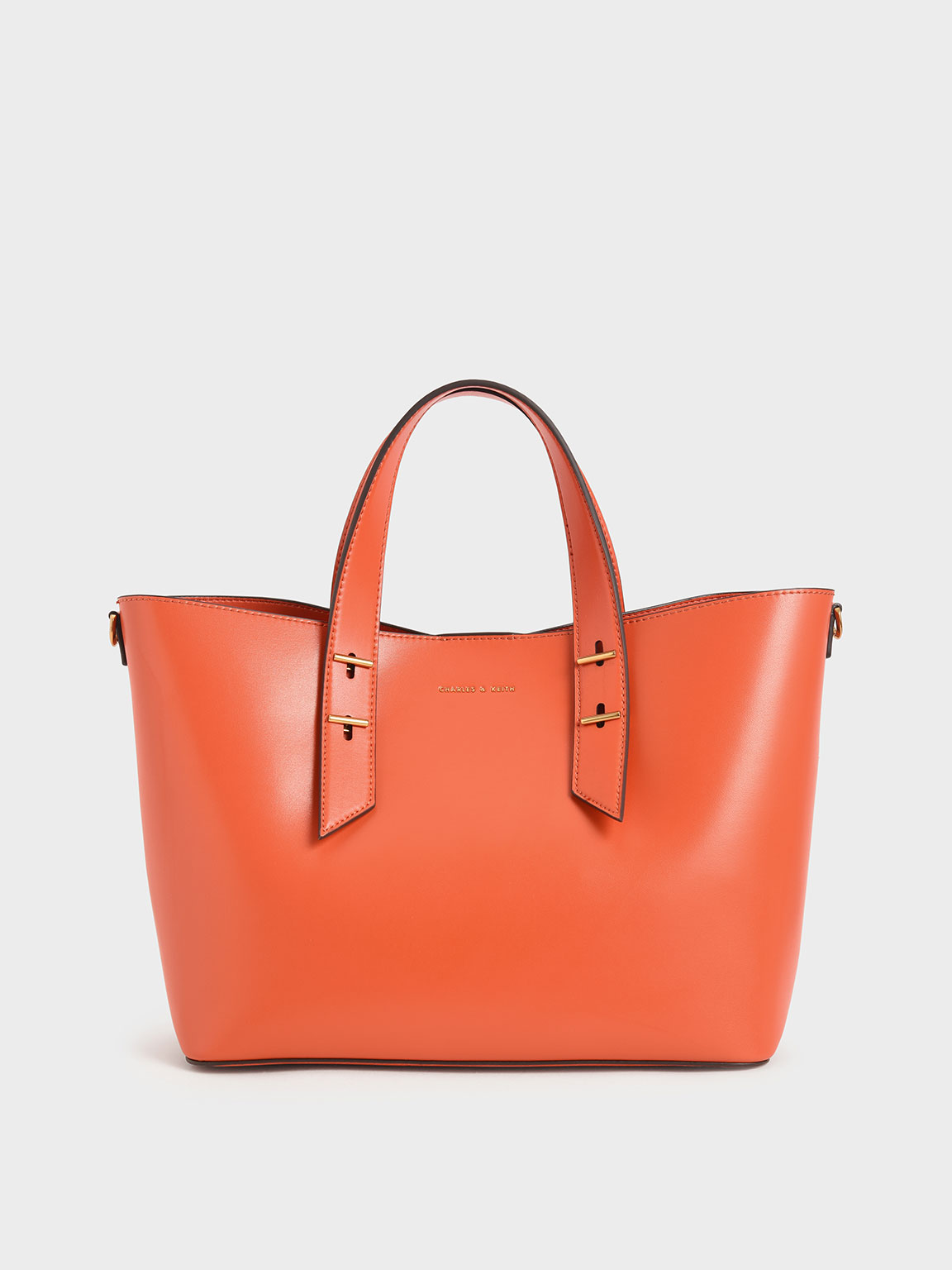 

Double Handle Hobo Bag, Orange