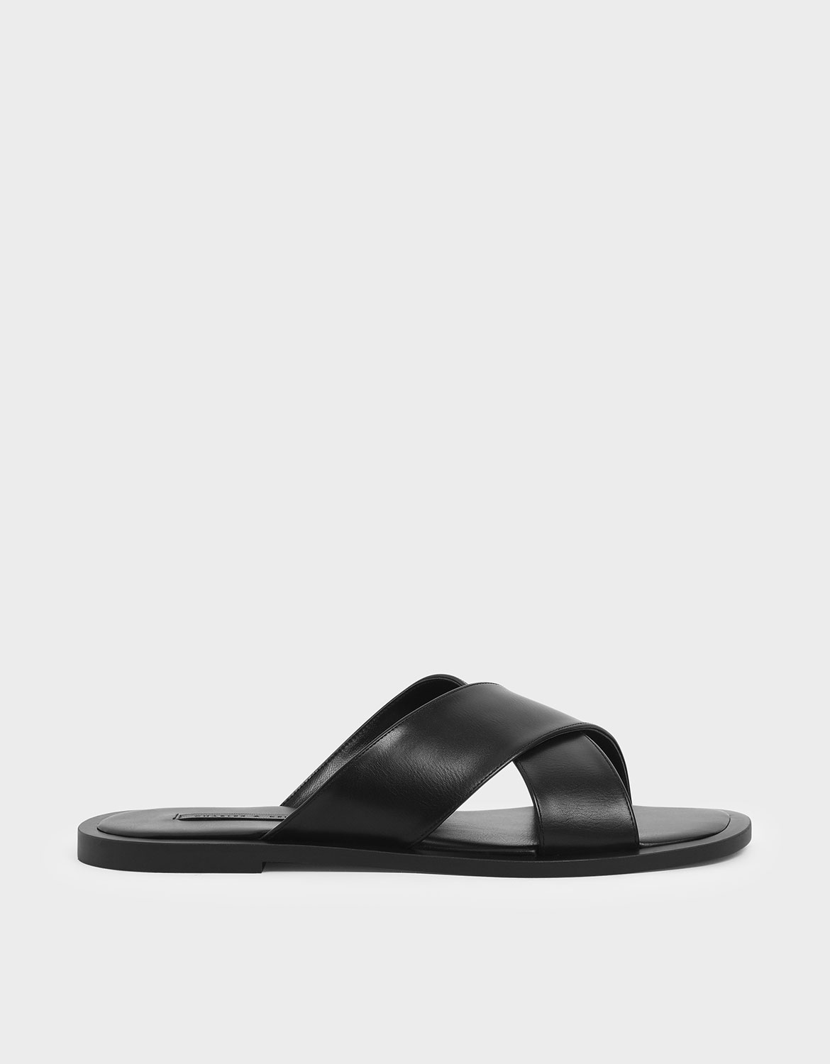 

Criss Cross Slide Sandals, Black